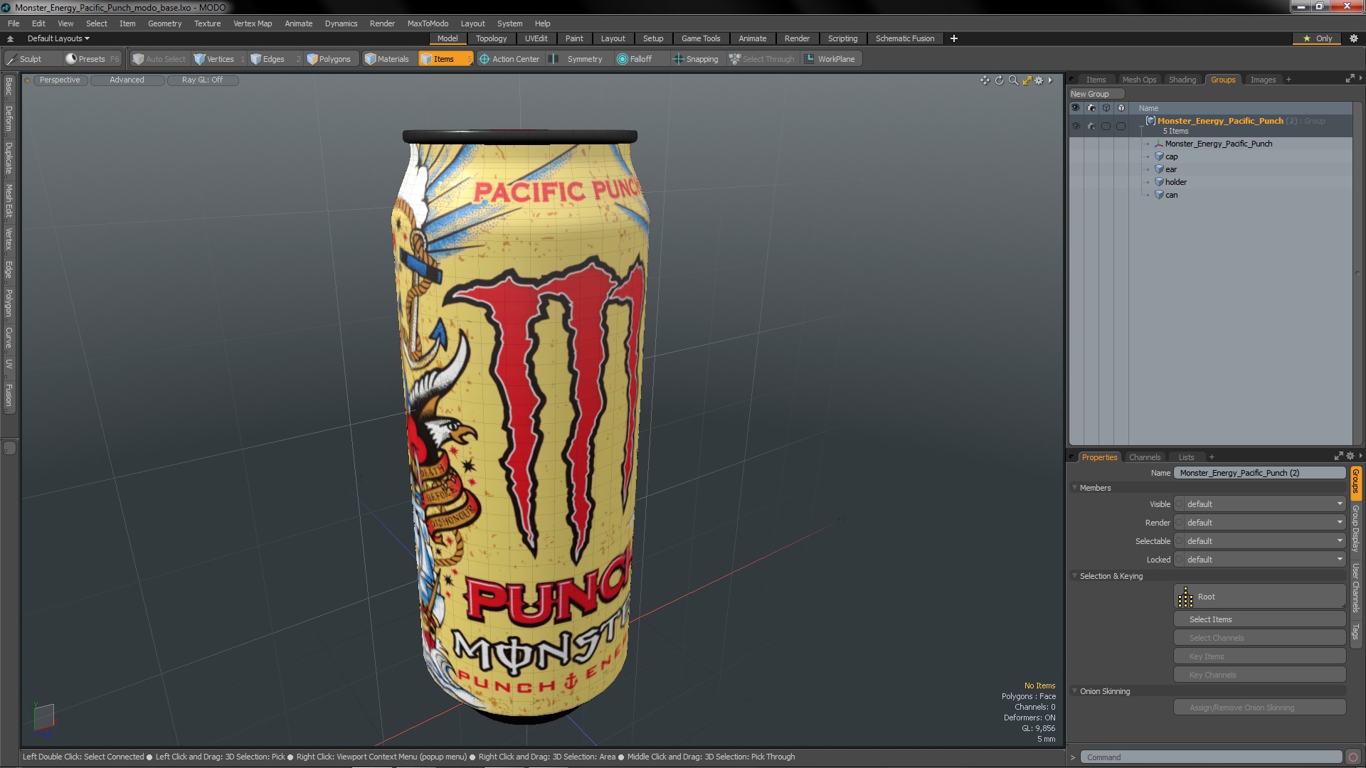 3D Monster Energy Pacific Punch model