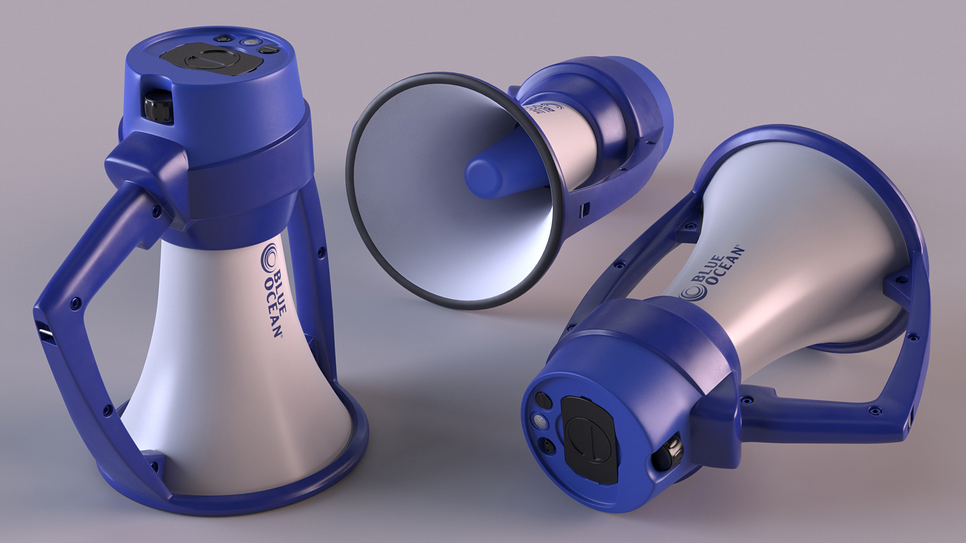3D Blue Ocean Waterproof Megaphone