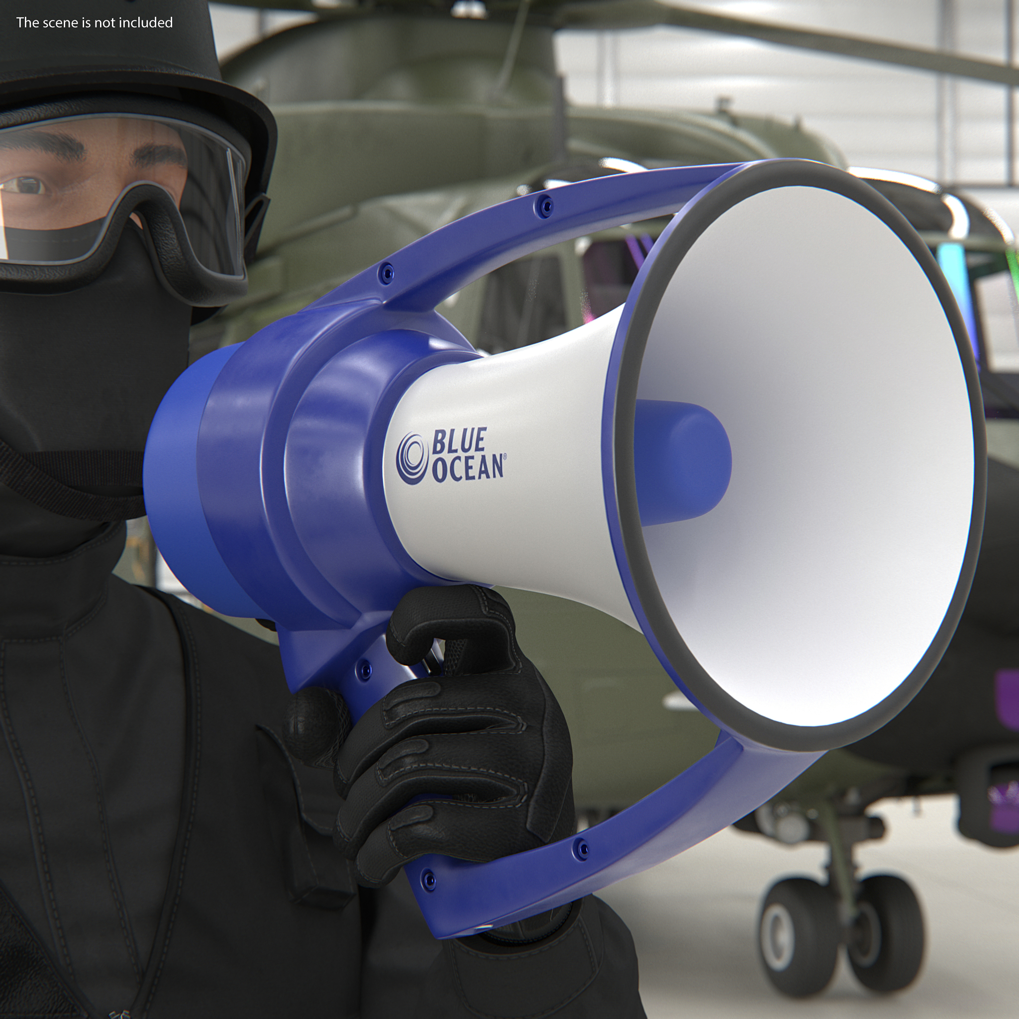 3D Blue Ocean Waterproof Megaphone