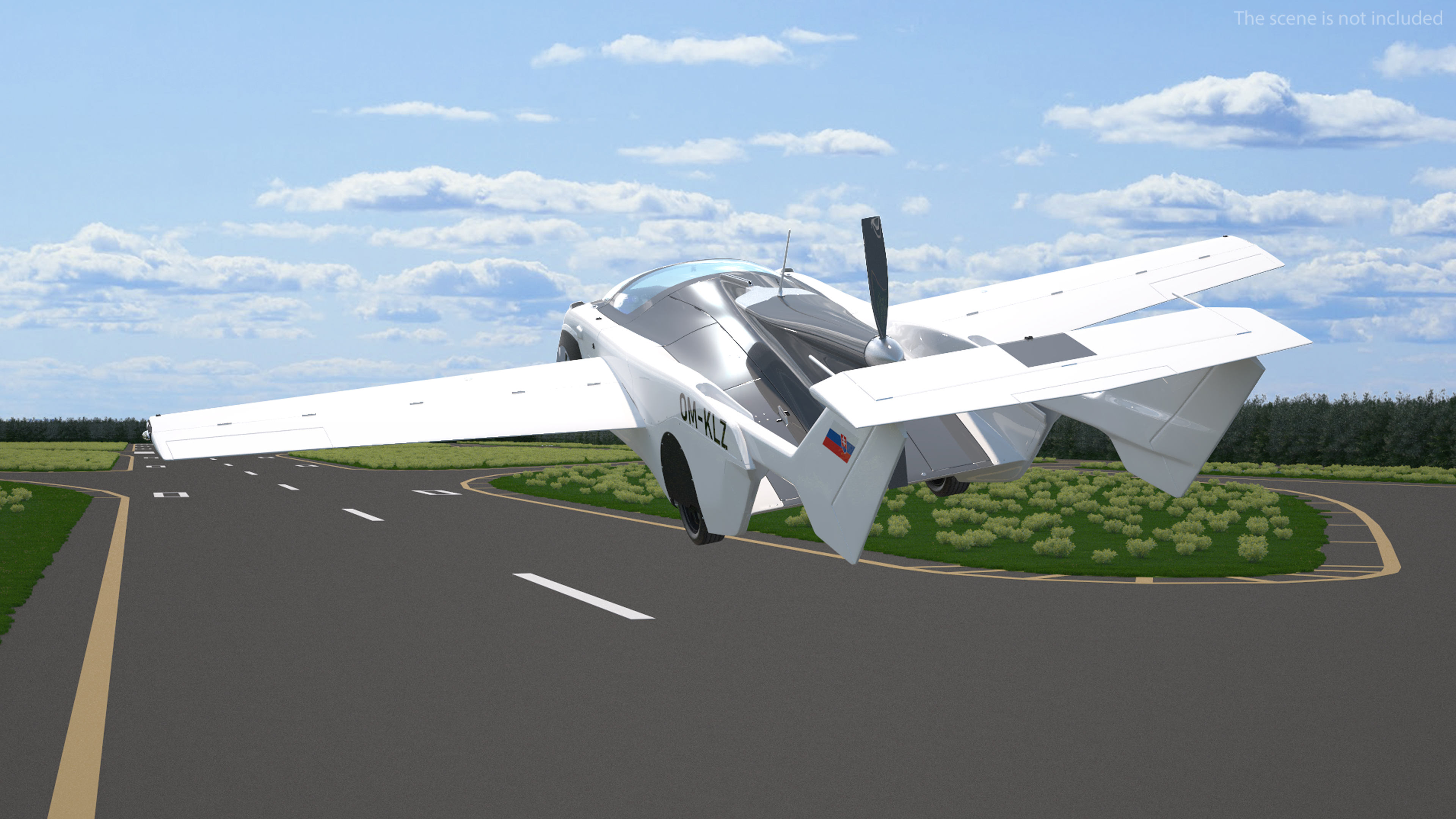 3D model AirCar Fly
