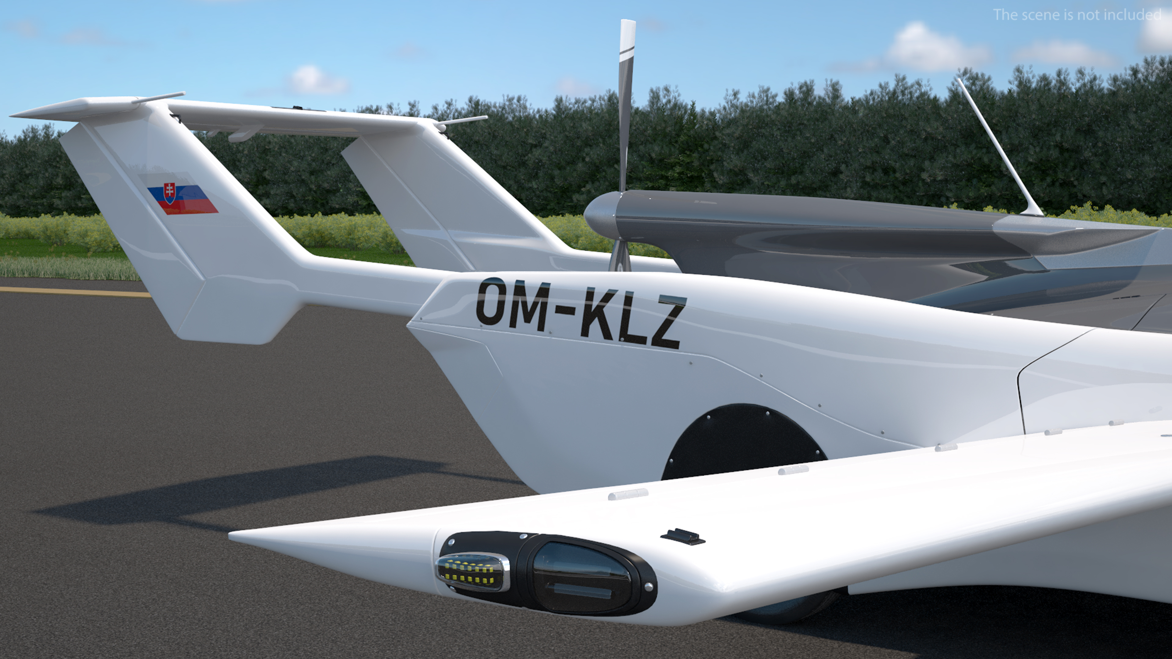 3D model AirCar Fly