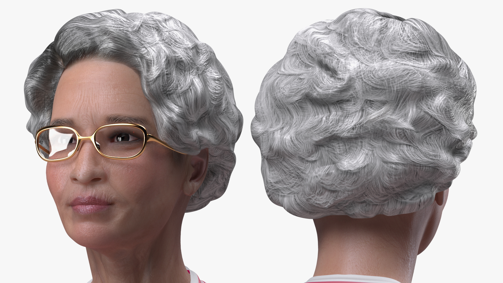 3D Korean Woman Kitchen Style Rigged model