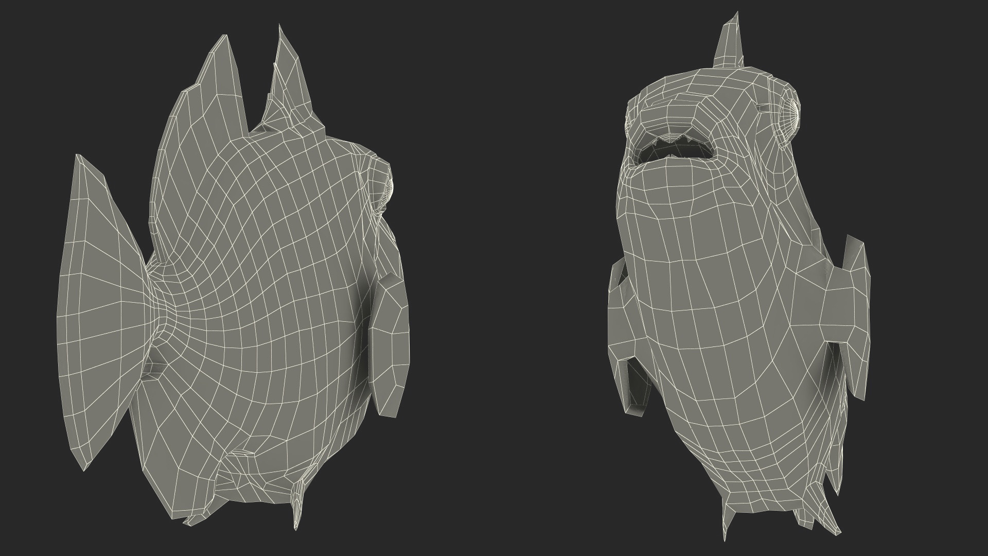 3D Balistoides Conspicillum or Bigspotted Triggerfish Rigged for Cinema 4D
