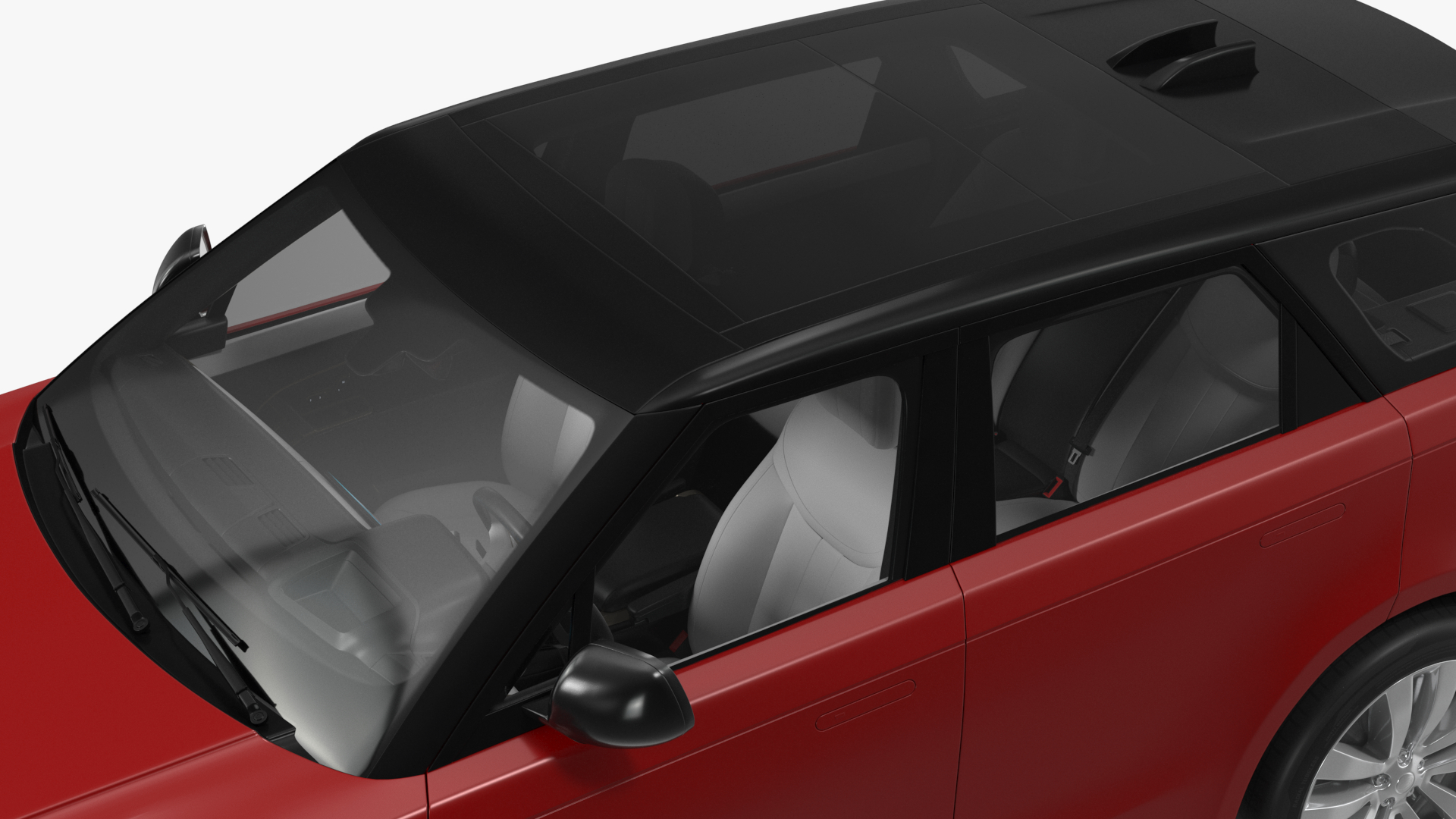 Range Rover Sport 2023 Red Rigged for Maya 3D