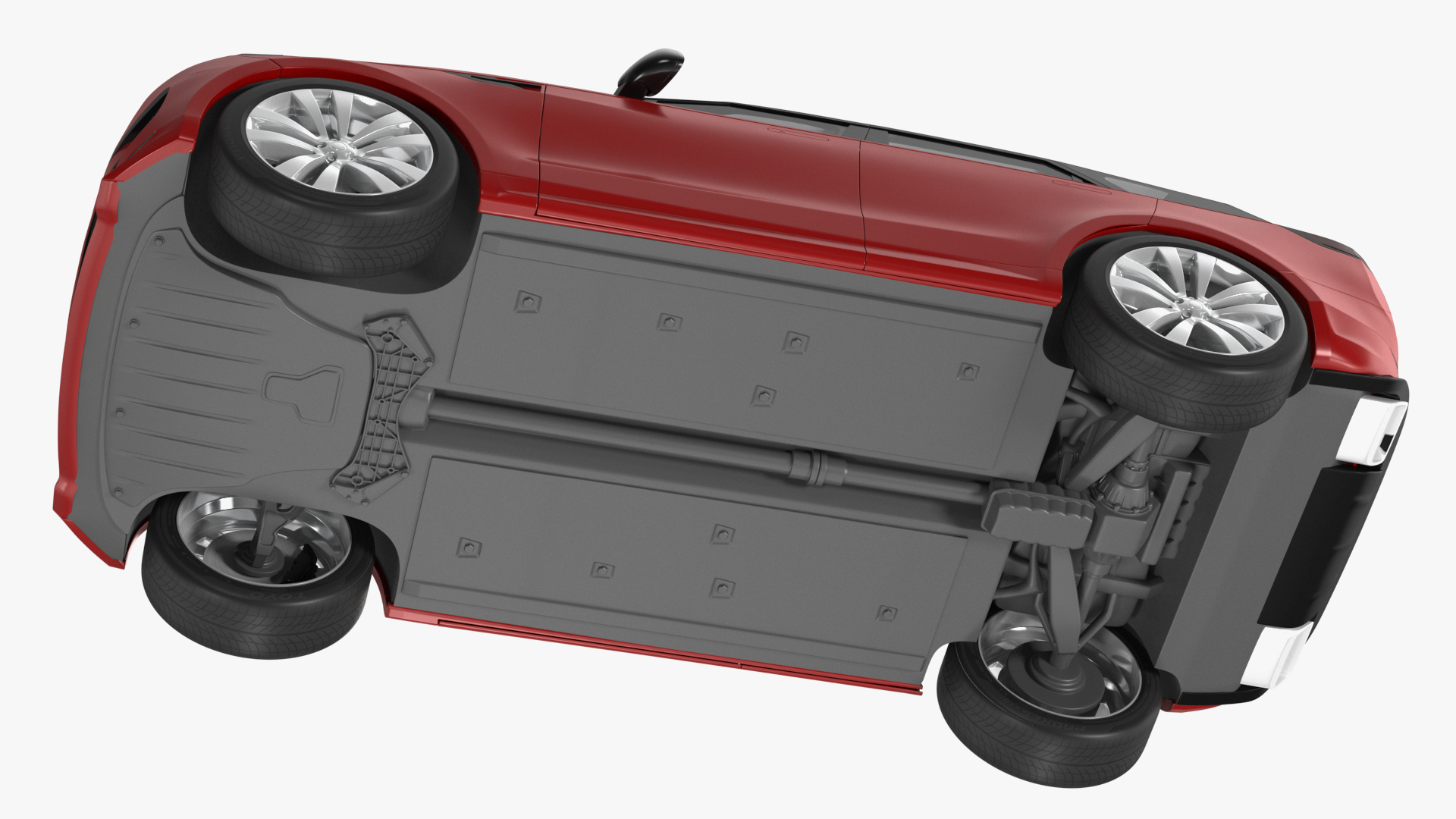 Range Rover Sport 2023 Red Rigged for Maya 3D