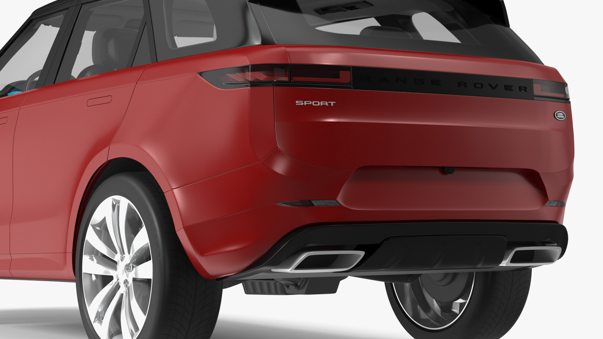 Range Rover Sport 2023 Red Rigged for Maya 3D