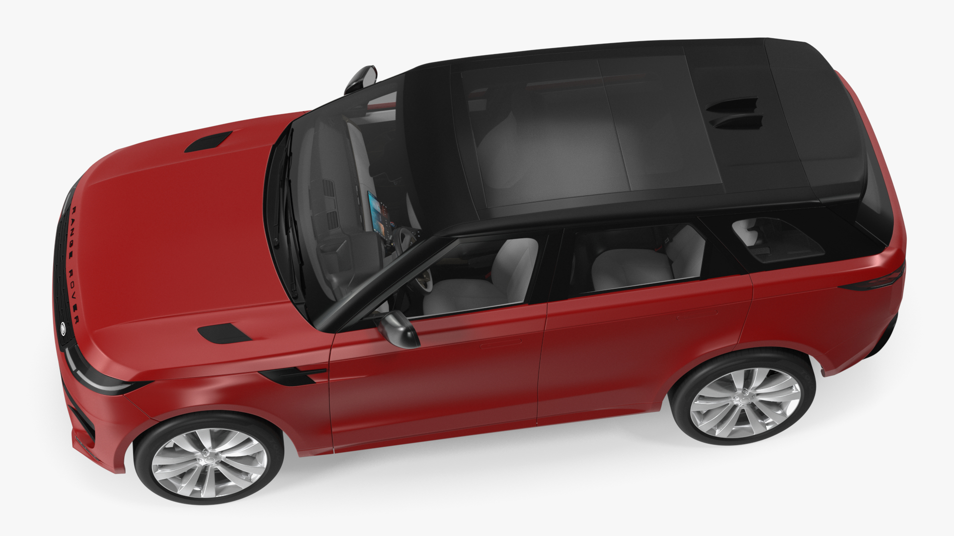 Range Rover Sport 2023 Red Rigged for Maya 3D
