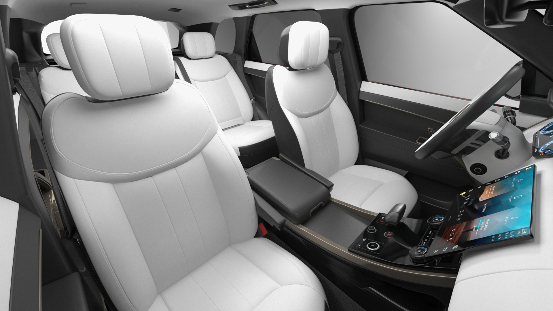 Range Rover Sport 2023 Red Rigged for Maya 3D