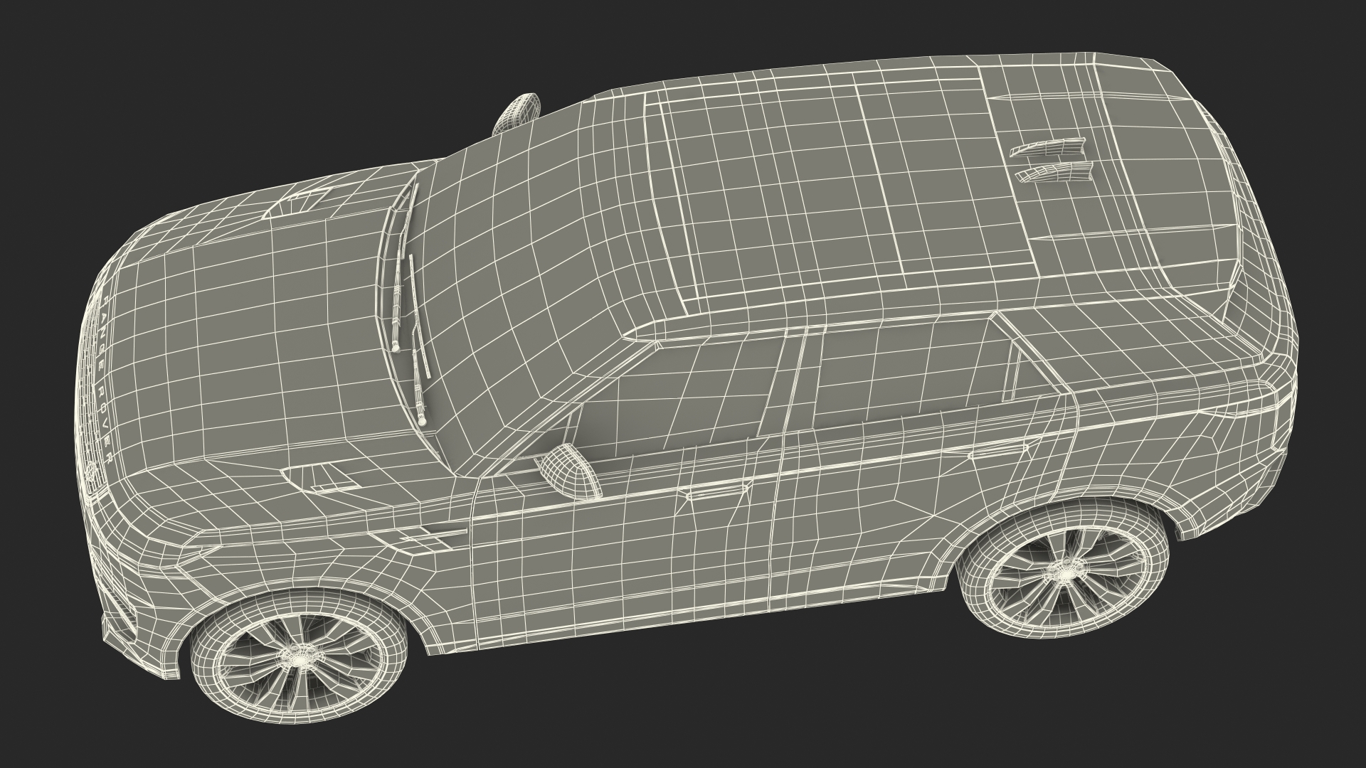 Range Rover Sport 2023 Red Rigged for Maya 3D