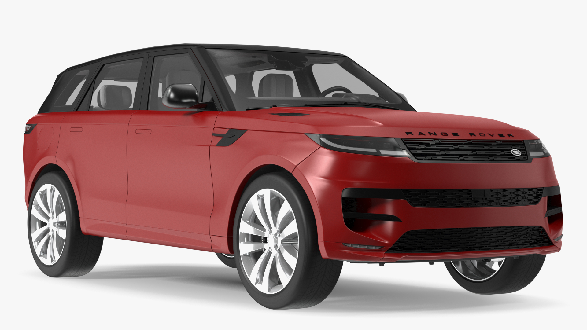 Range Rover Sport 2023 Red Rigged for Maya 3D