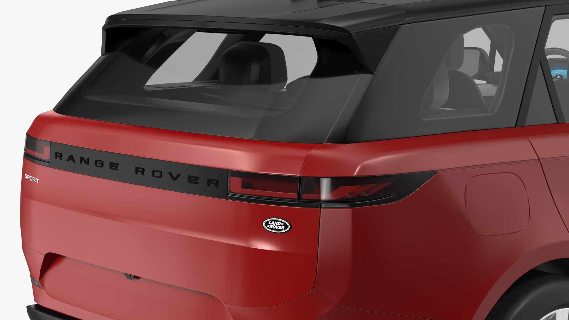 Range Rover Sport 2023 Red Rigged for Maya 3D