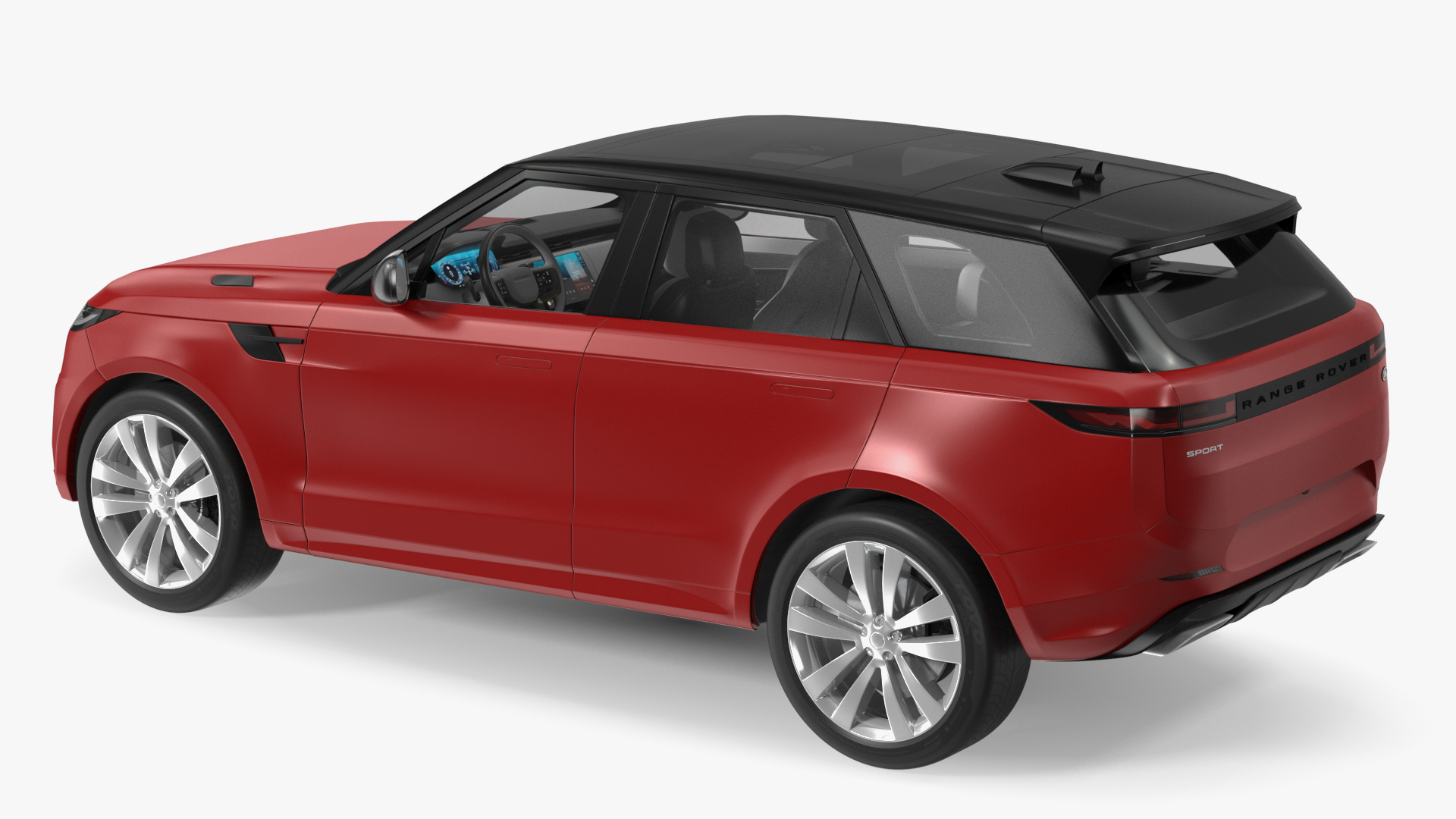 Range Rover Sport 2023 Red Rigged for Maya 3D