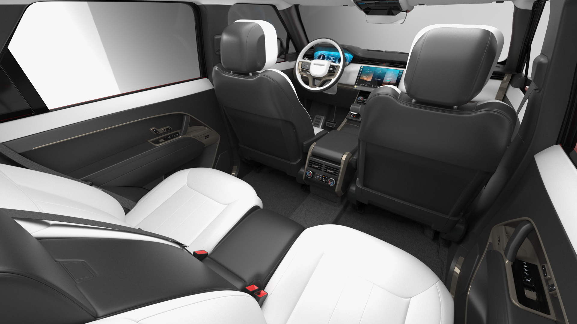 Range Rover Sport 2023 Red Rigged for Maya 3D