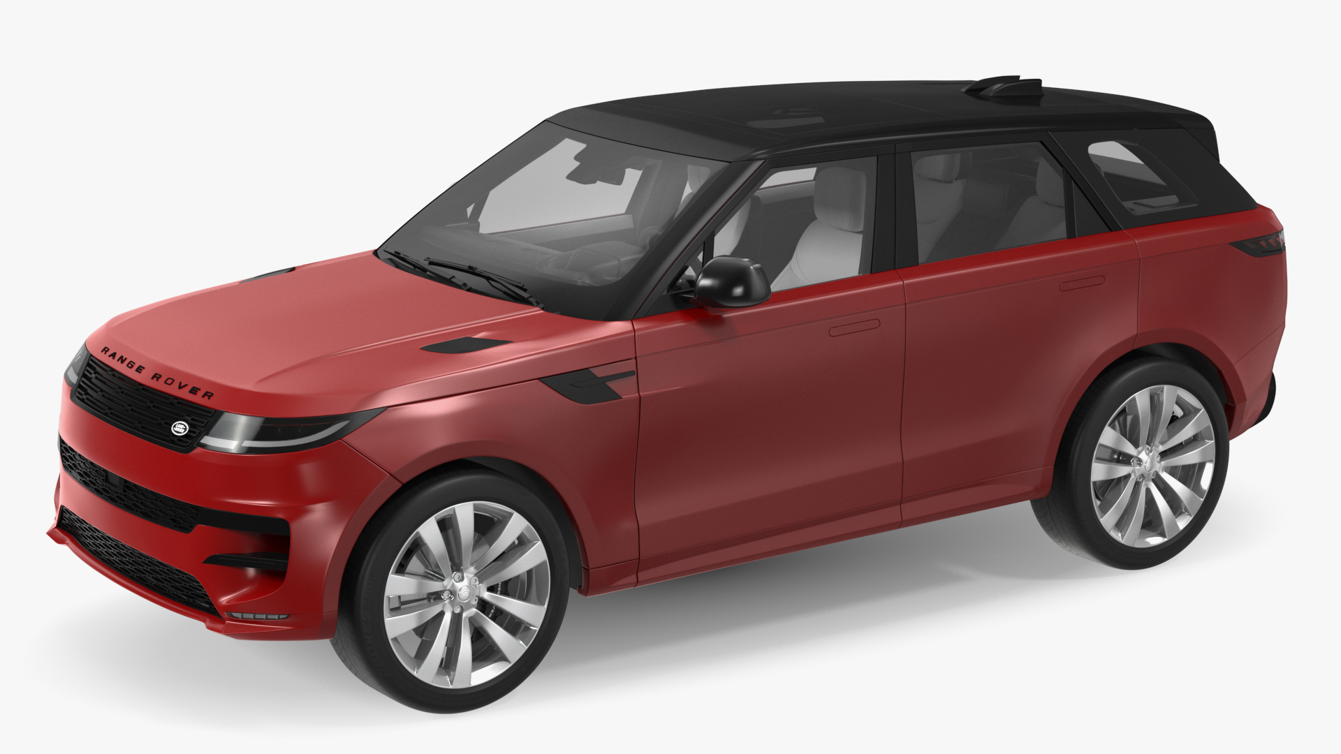 Range Rover Sport 2023 Red Rigged for Maya 3D