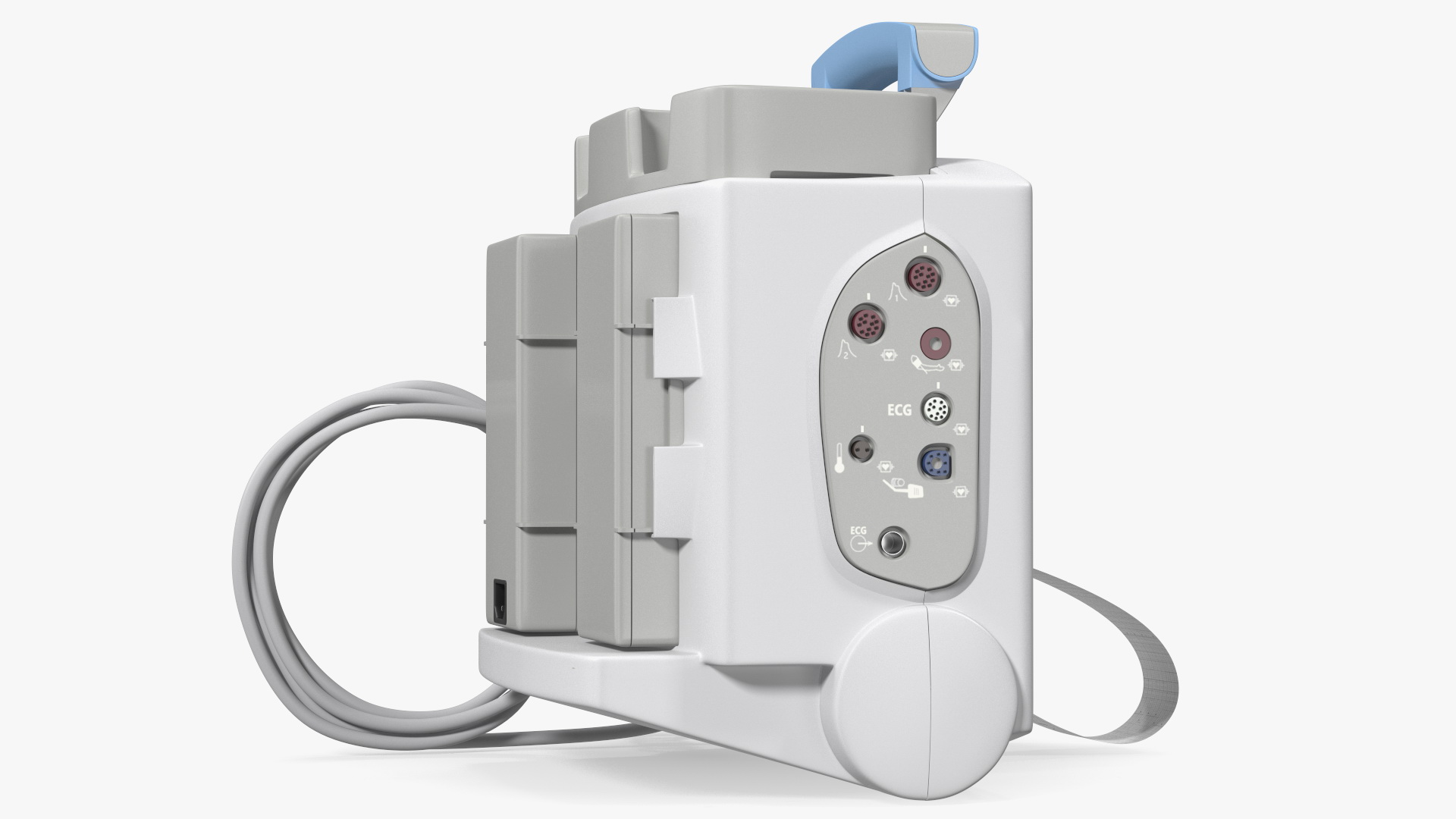 3D model Defibrillator with ECG Monitor