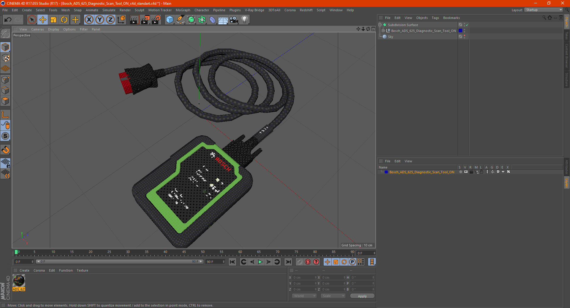 Bosch ADS 625 Diagnostic Scan Tool ON 3D