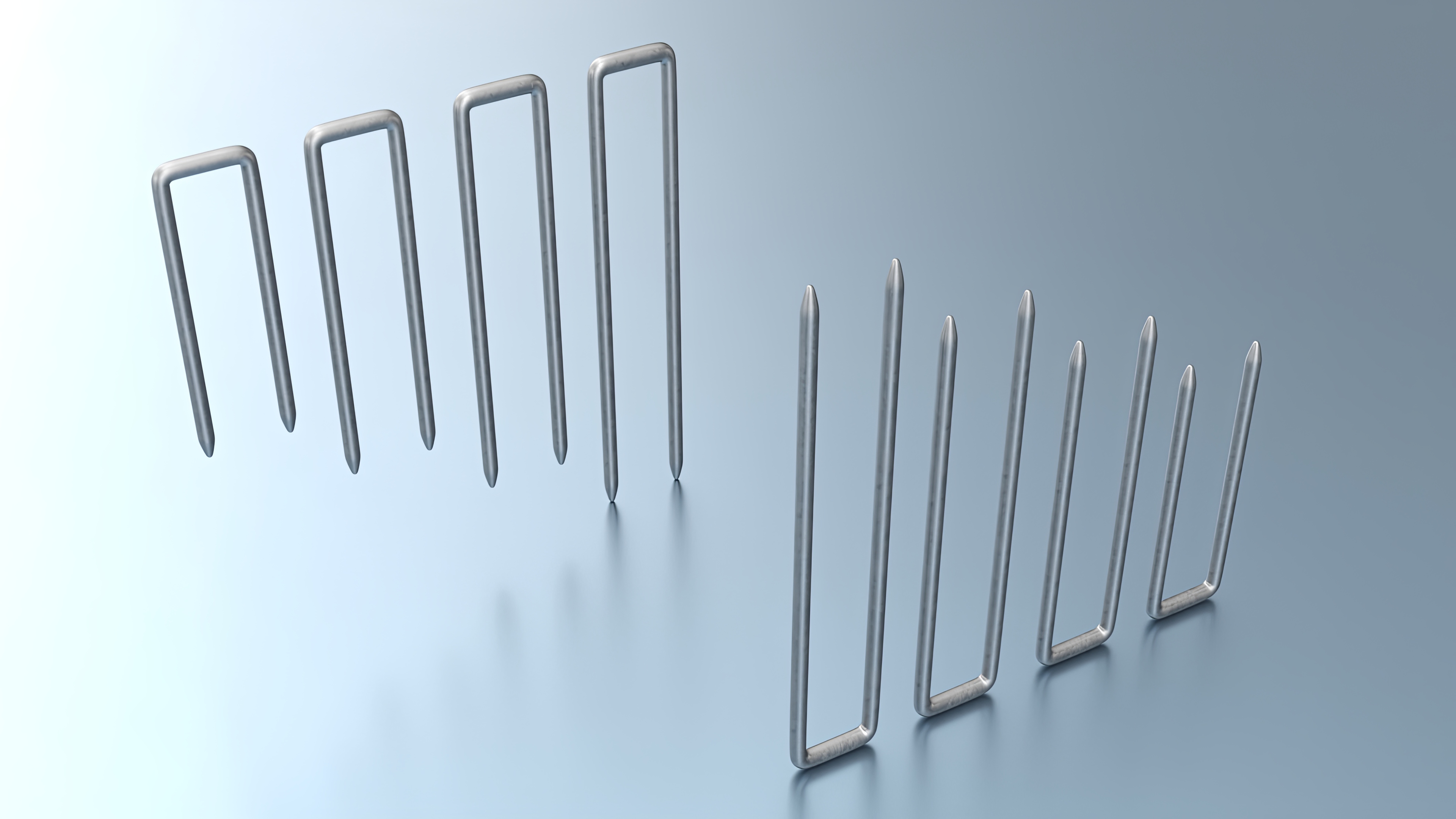 3D Pneumatic Nail Set model
