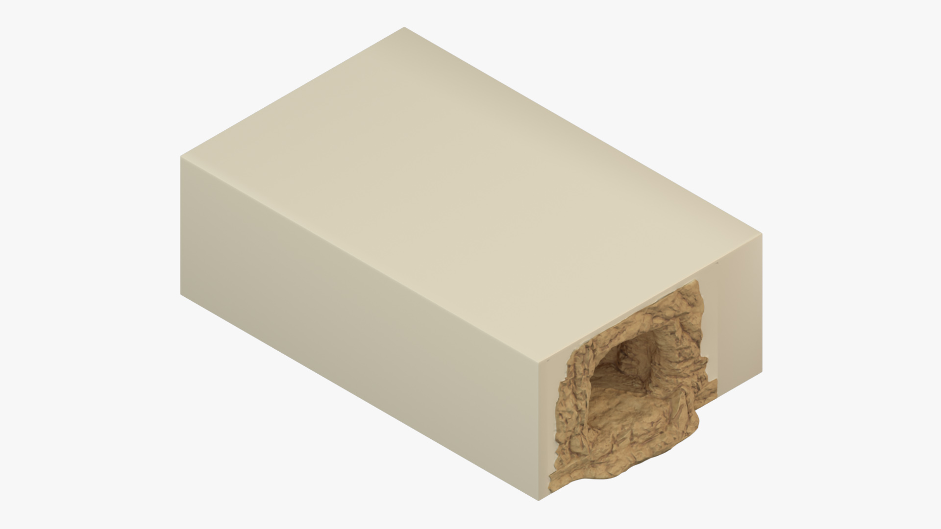 3D model Realistic Cave Sandy