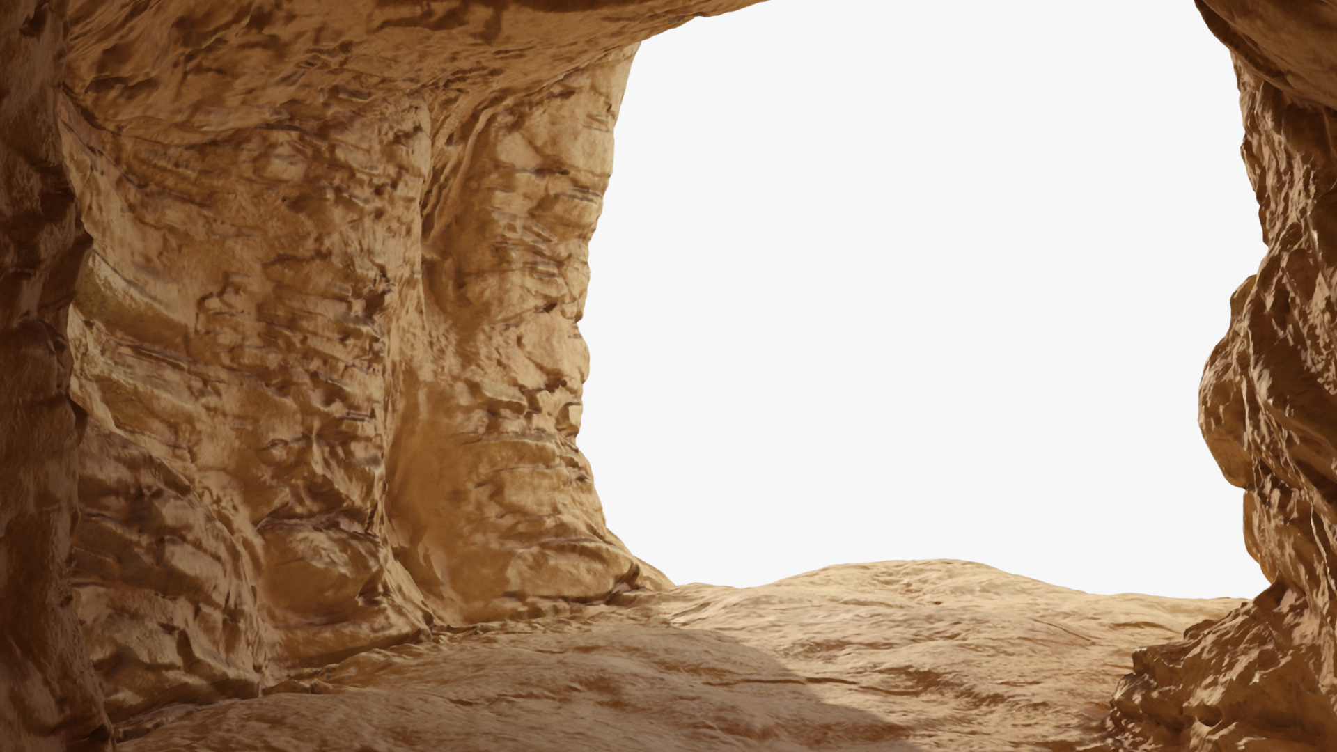 3D model Realistic Cave Sandy
