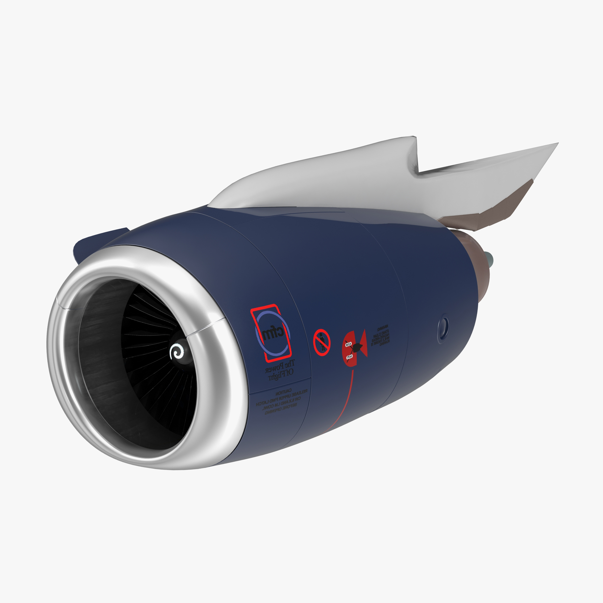 Boeing Turbofan Engine 3D Model