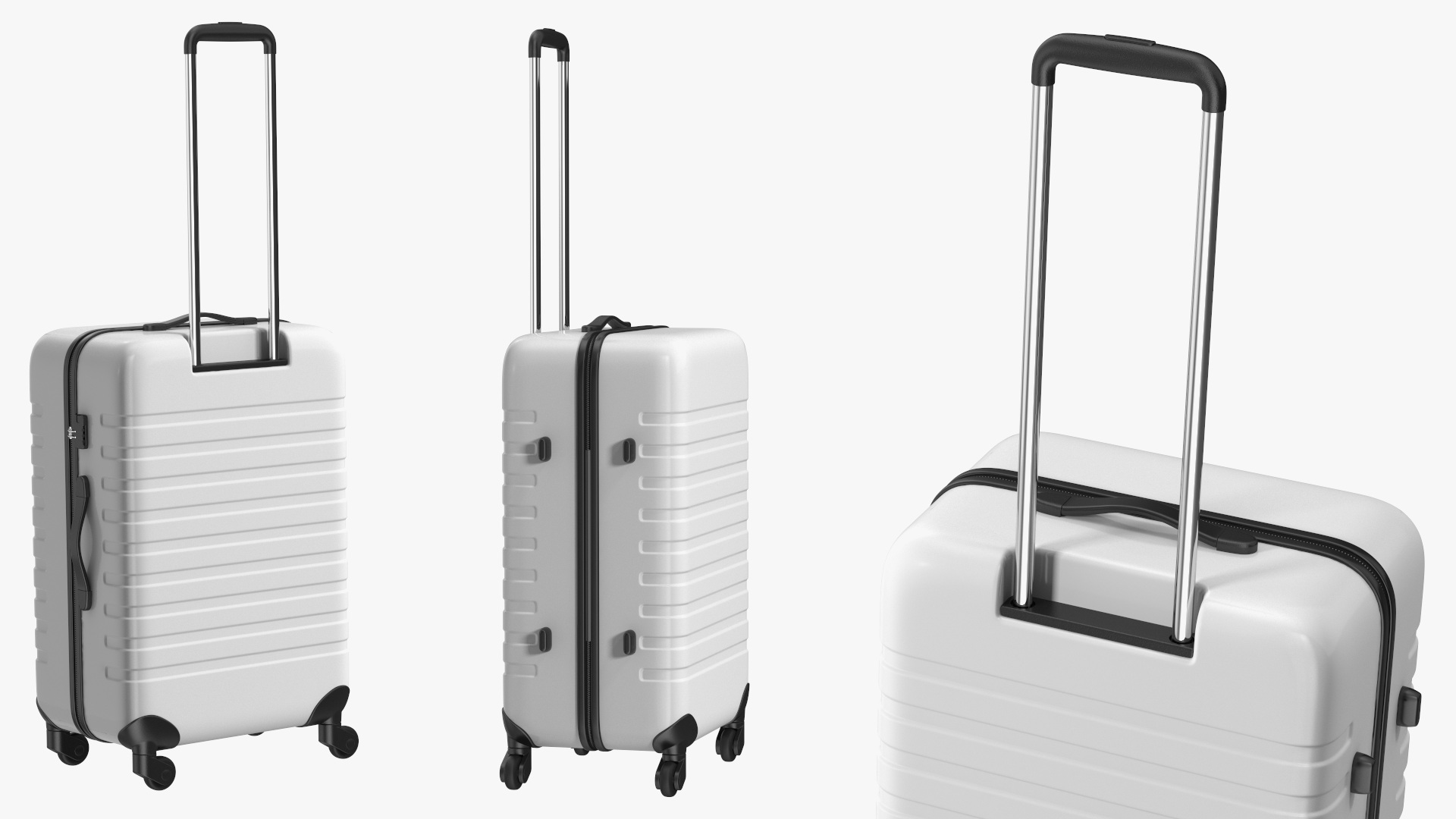 Hard Shell Rolling Suitcase 3D