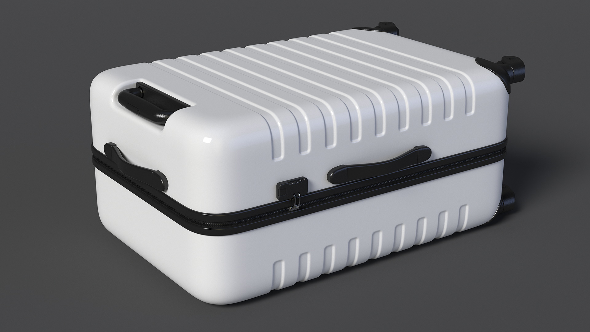 Hard Shell Rolling Suitcase 3D