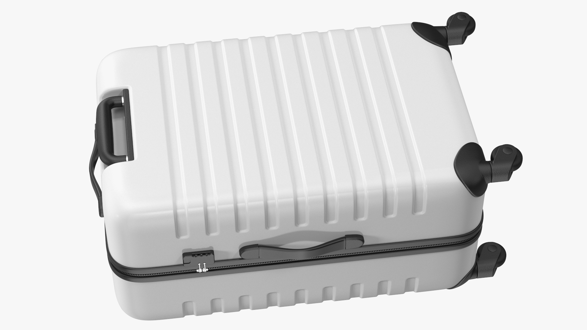 Hard Shell Rolling Suitcase 3D