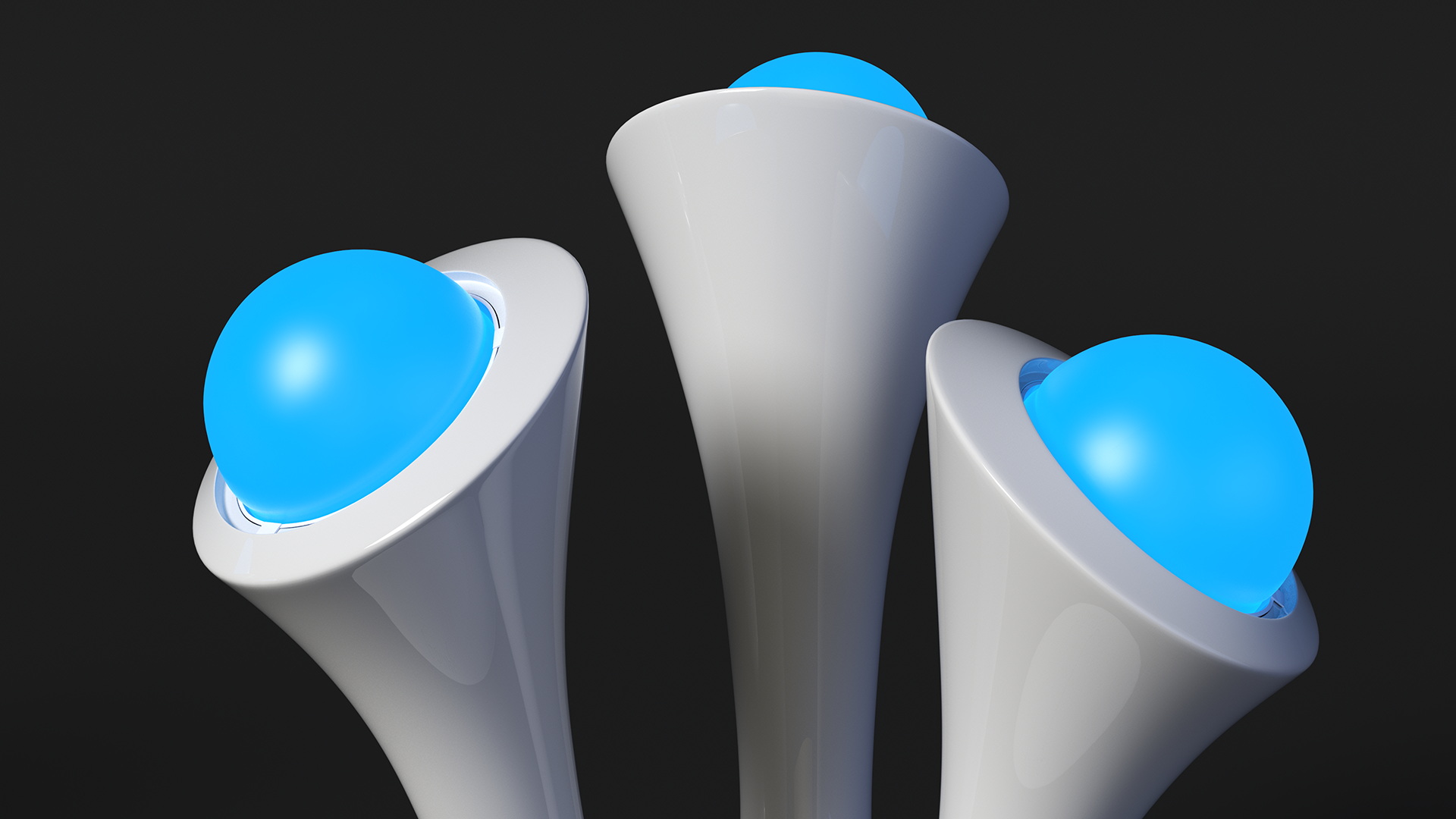 LED Night Light Boon Glo with Portable Balls Blue 3D model