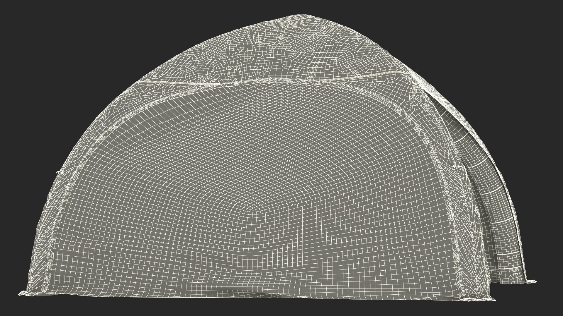 Inflatable Shelter with Plastic Table 3D