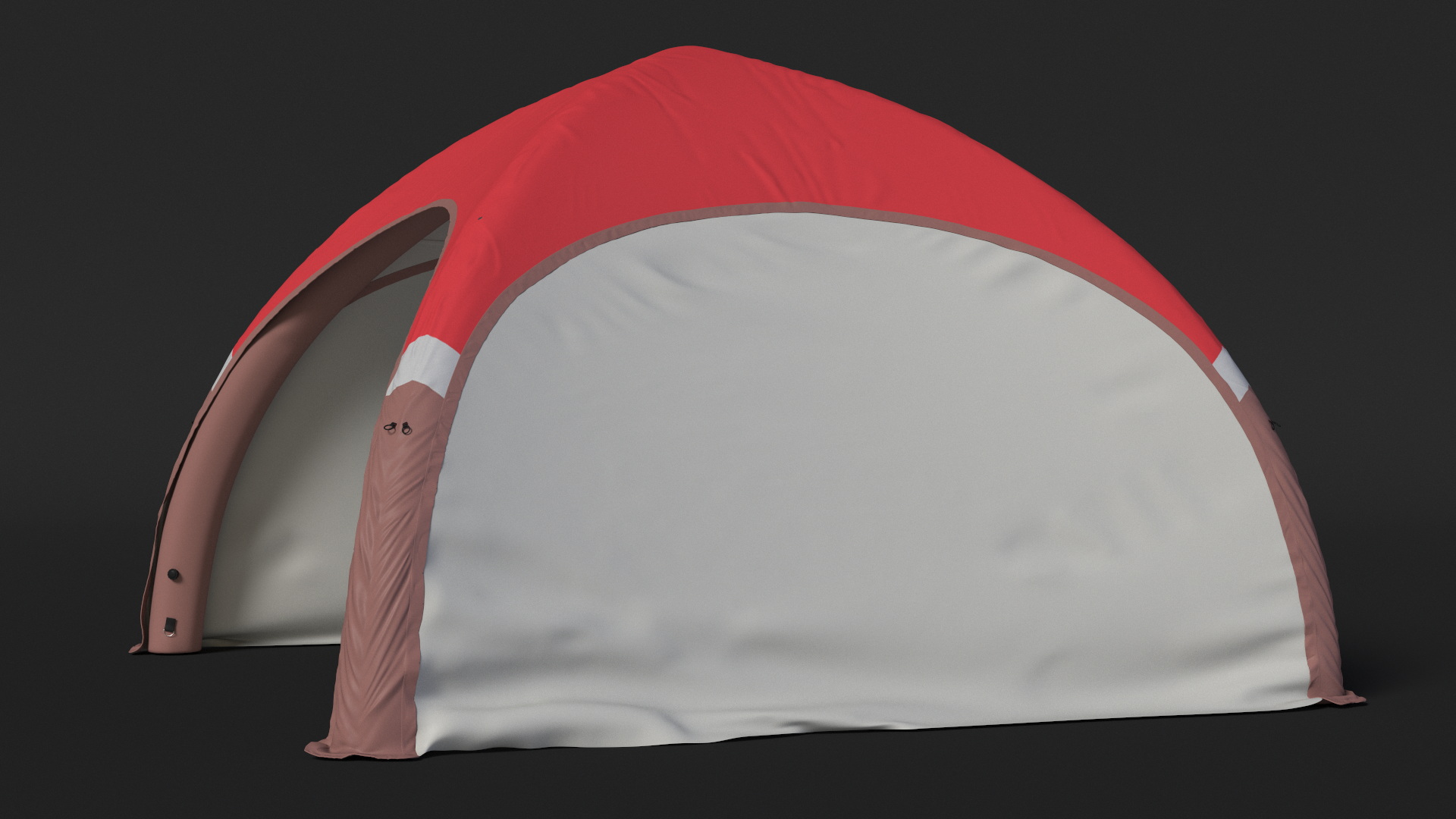 Inflatable Shelter with Plastic Table 3D