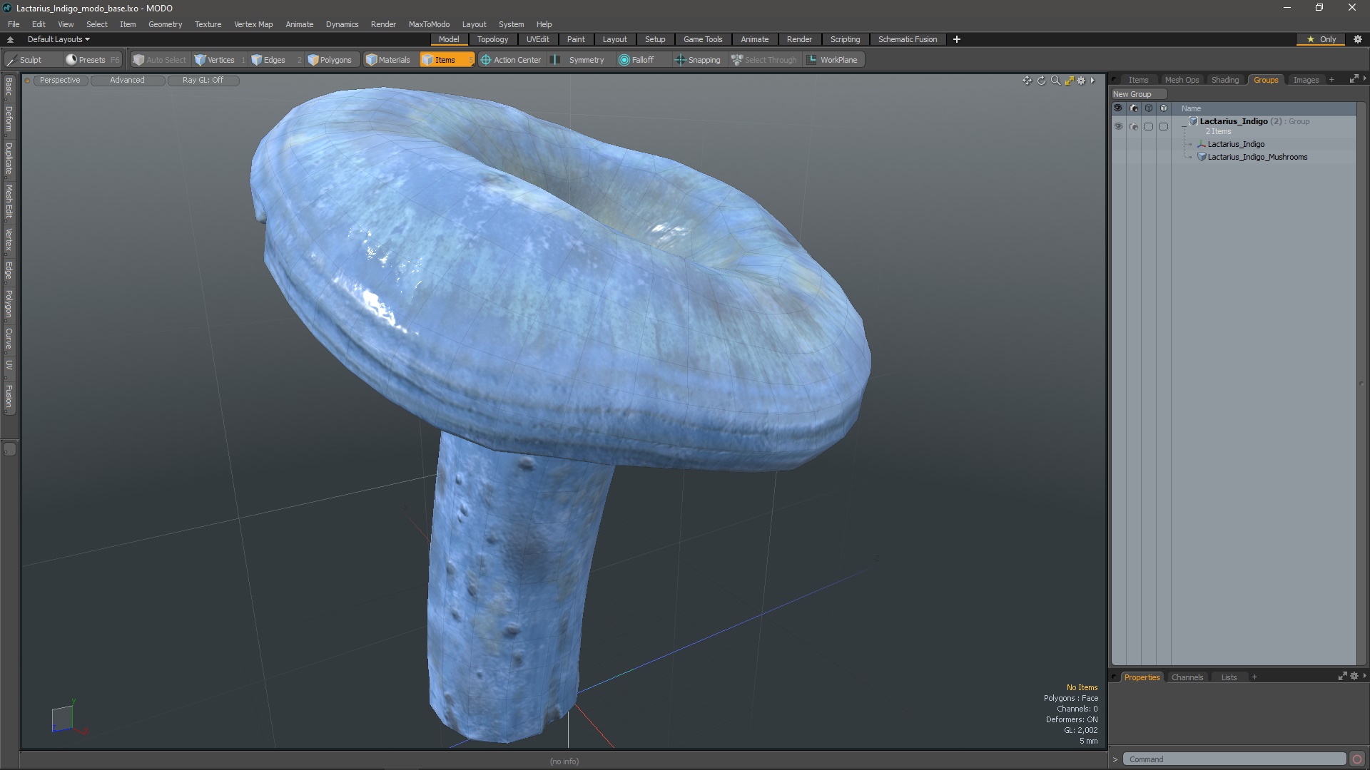 3D Lactarius Indigo