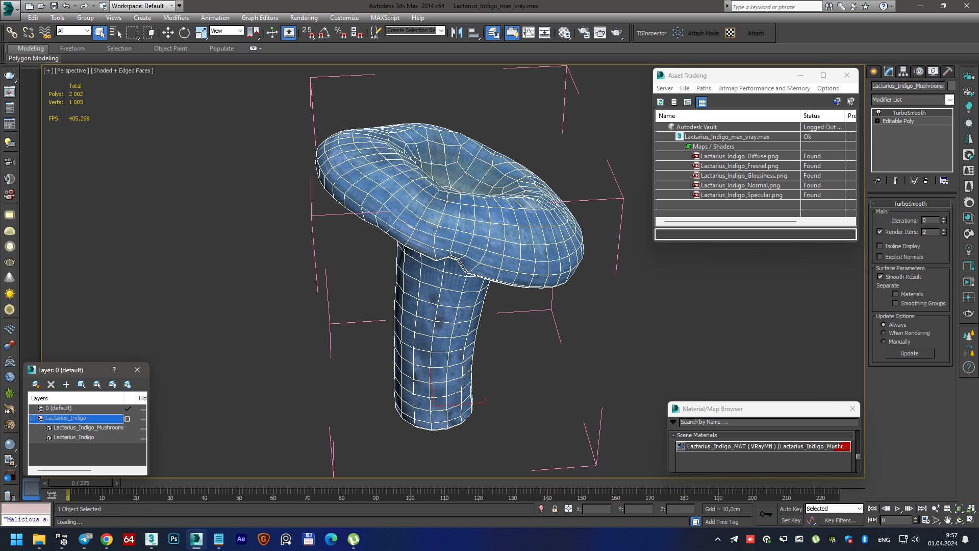 3D Lactarius Indigo