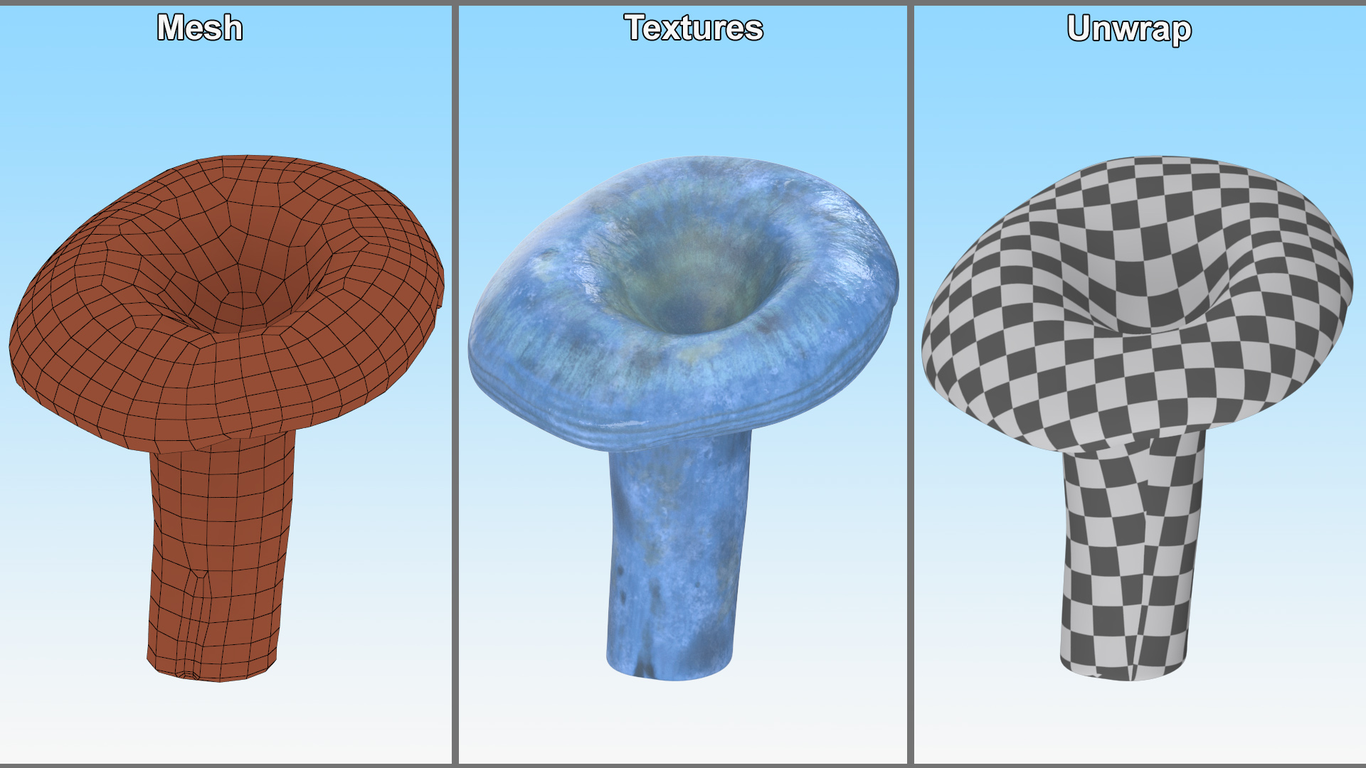 3D Lactarius Indigo