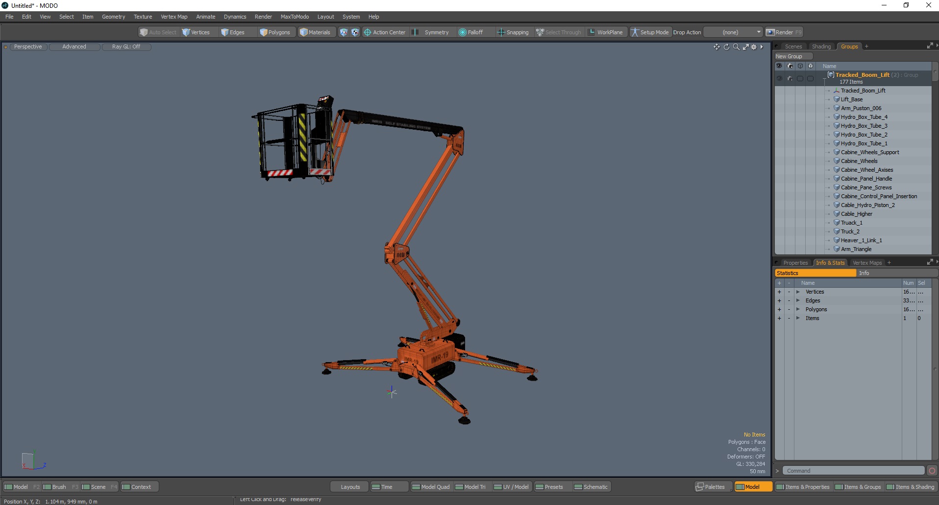 Tracked Boom Lift 3D