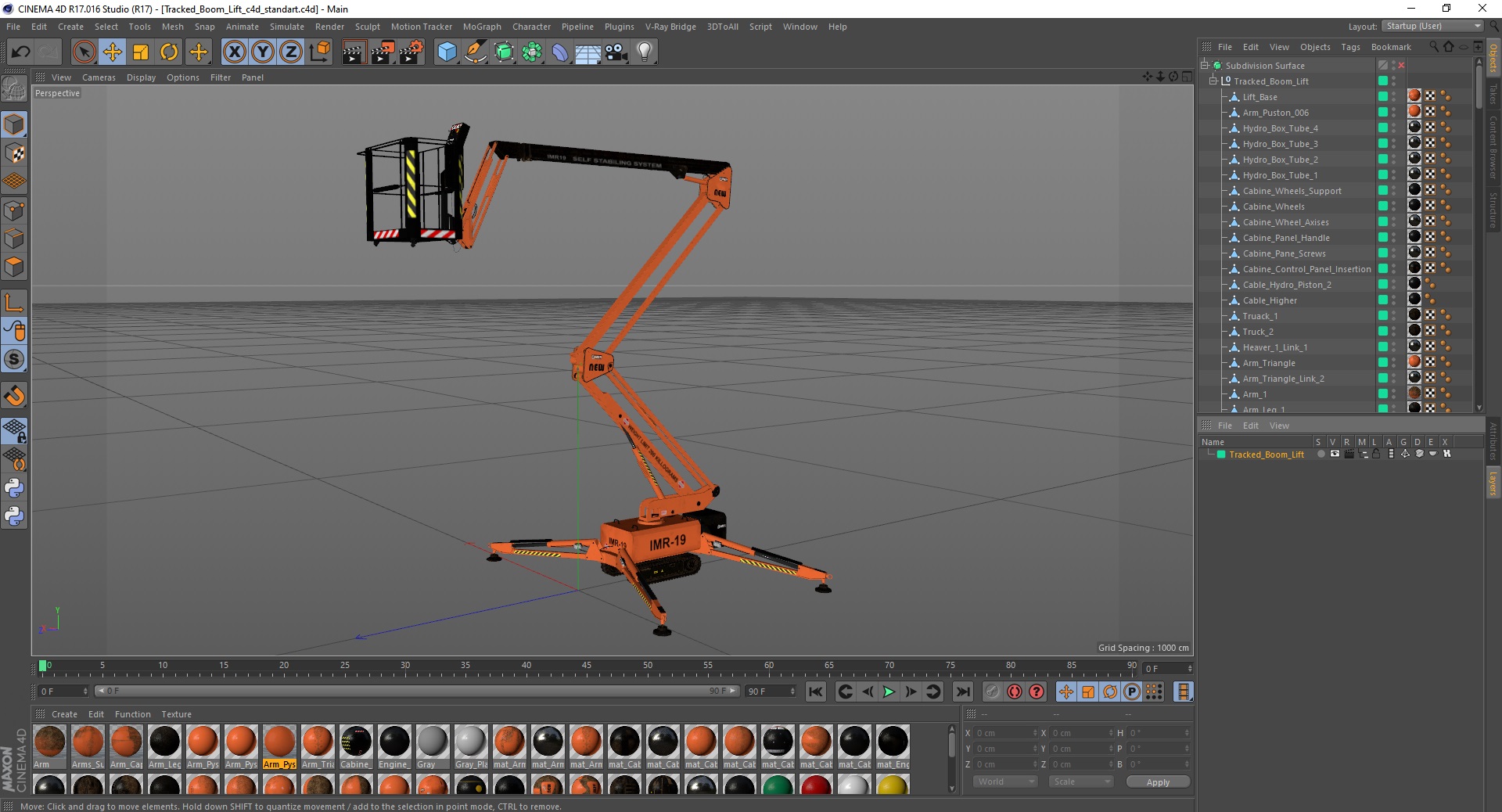 Tracked Boom Lift 3D