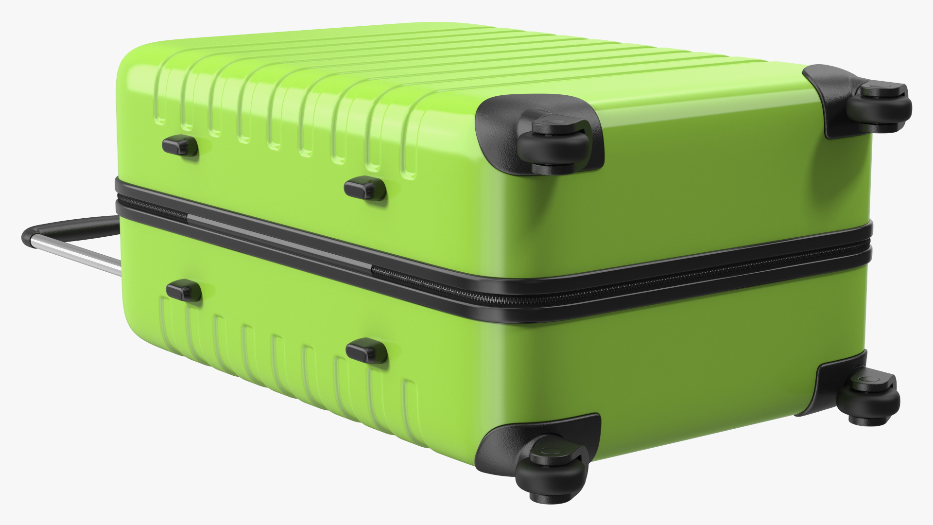 Hard Shell Travel Suitcase with Extendable Handle 3D model