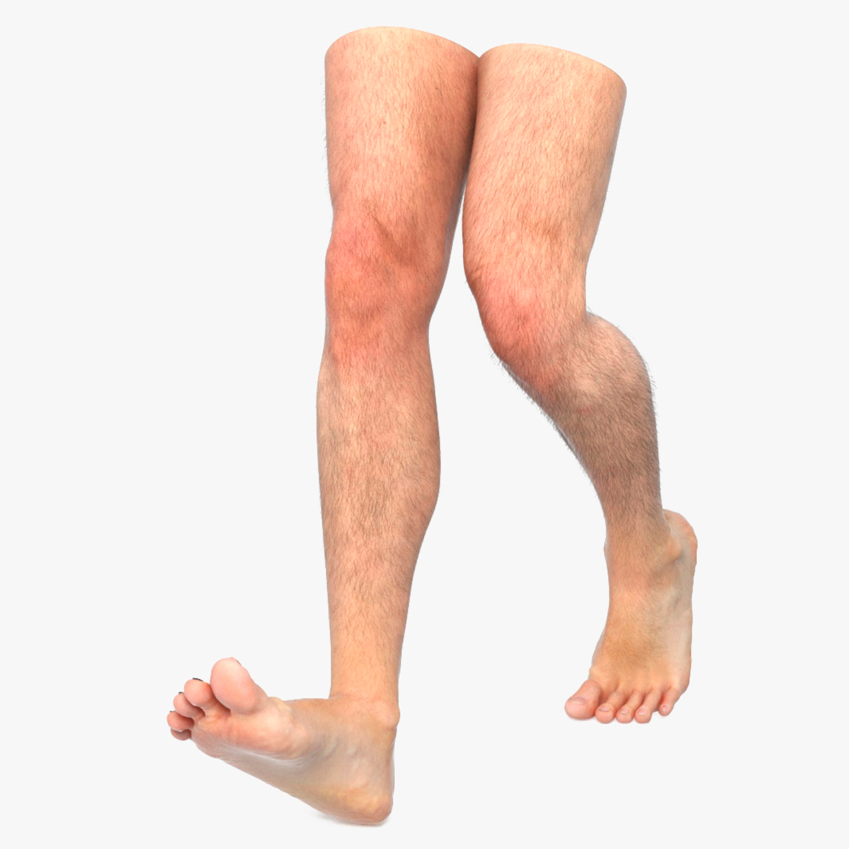 Realistic Male Legs in a Walking Pose 3D