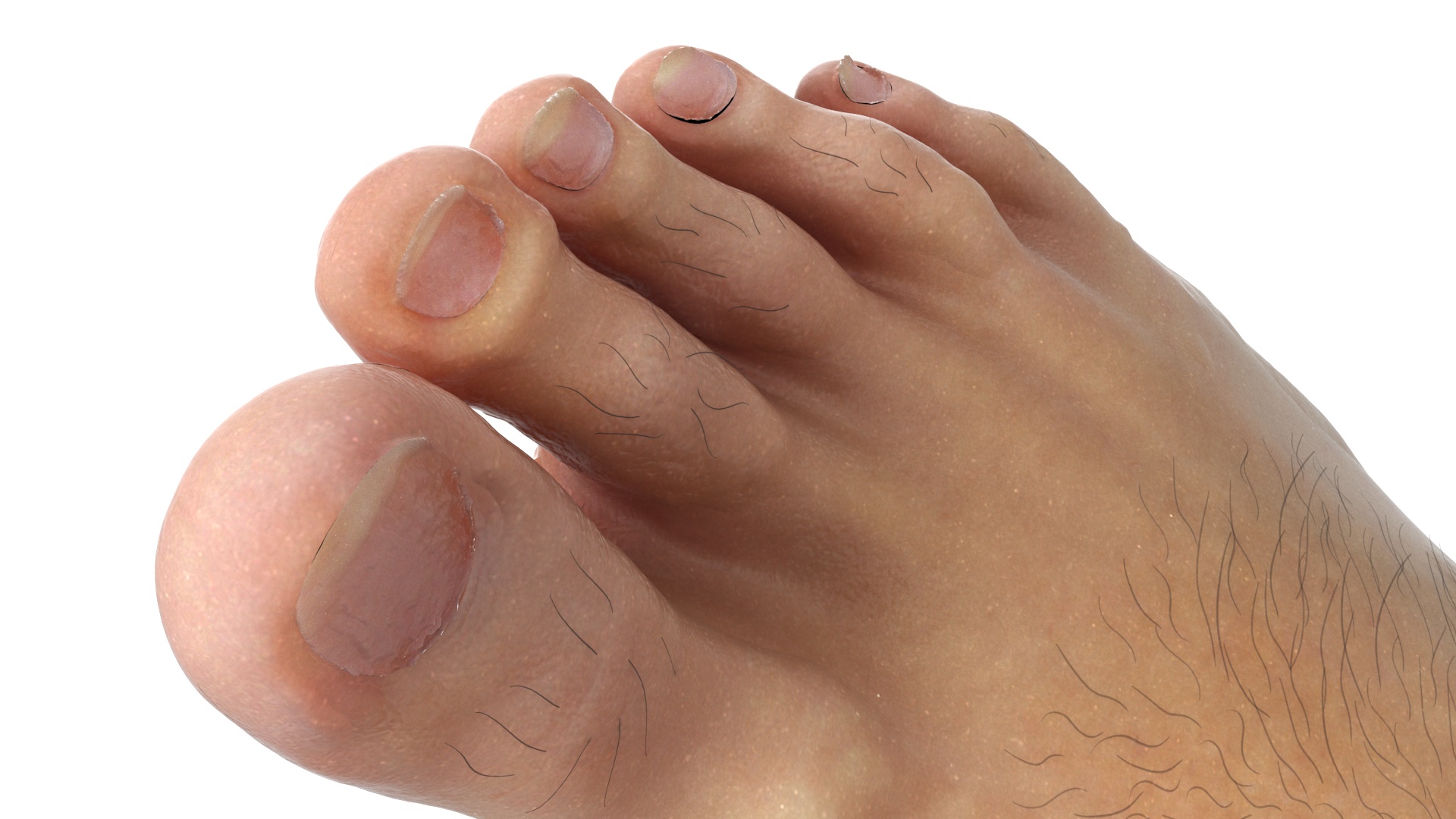 Realistic Male Legs in a Walking Pose 3D