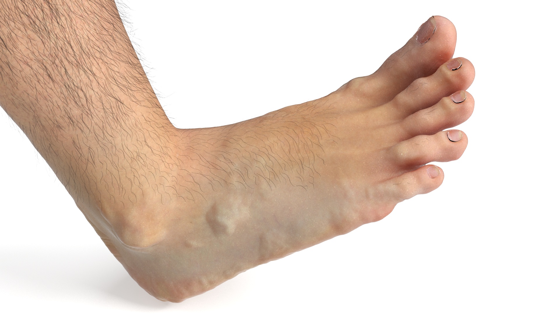 Realistic Male Legs in a Walking Pose 3D