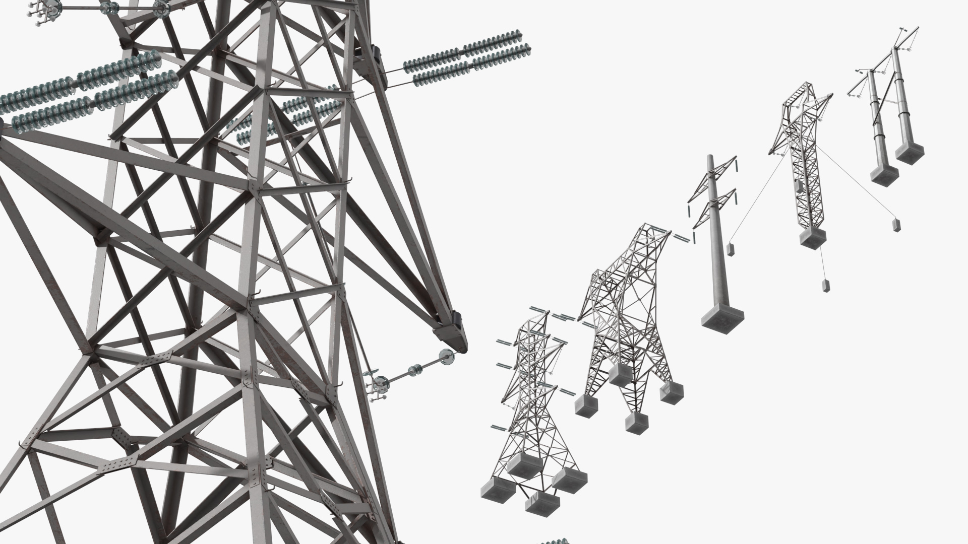 Electrical Transmission Tower Set, view 4