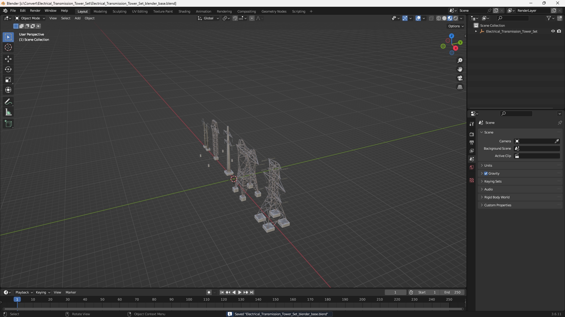 Electrical Transmission Tower Set, view 9