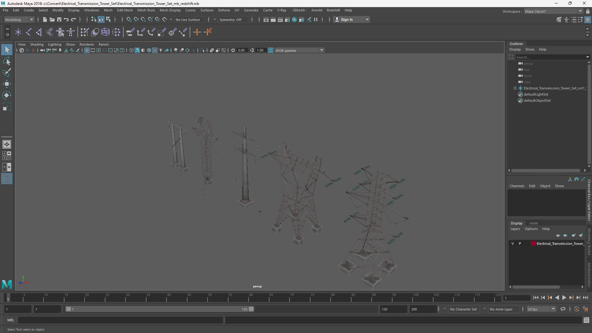 Electrical Transmission Tower Set, view 10