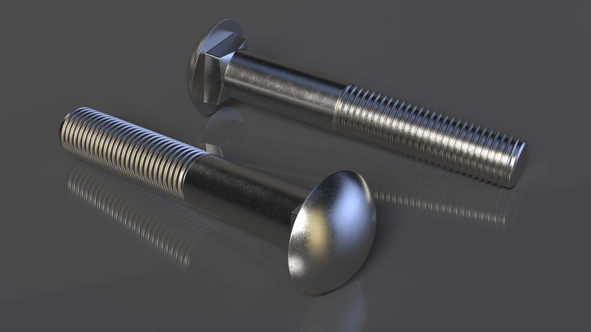 3D Carriage Bolt model