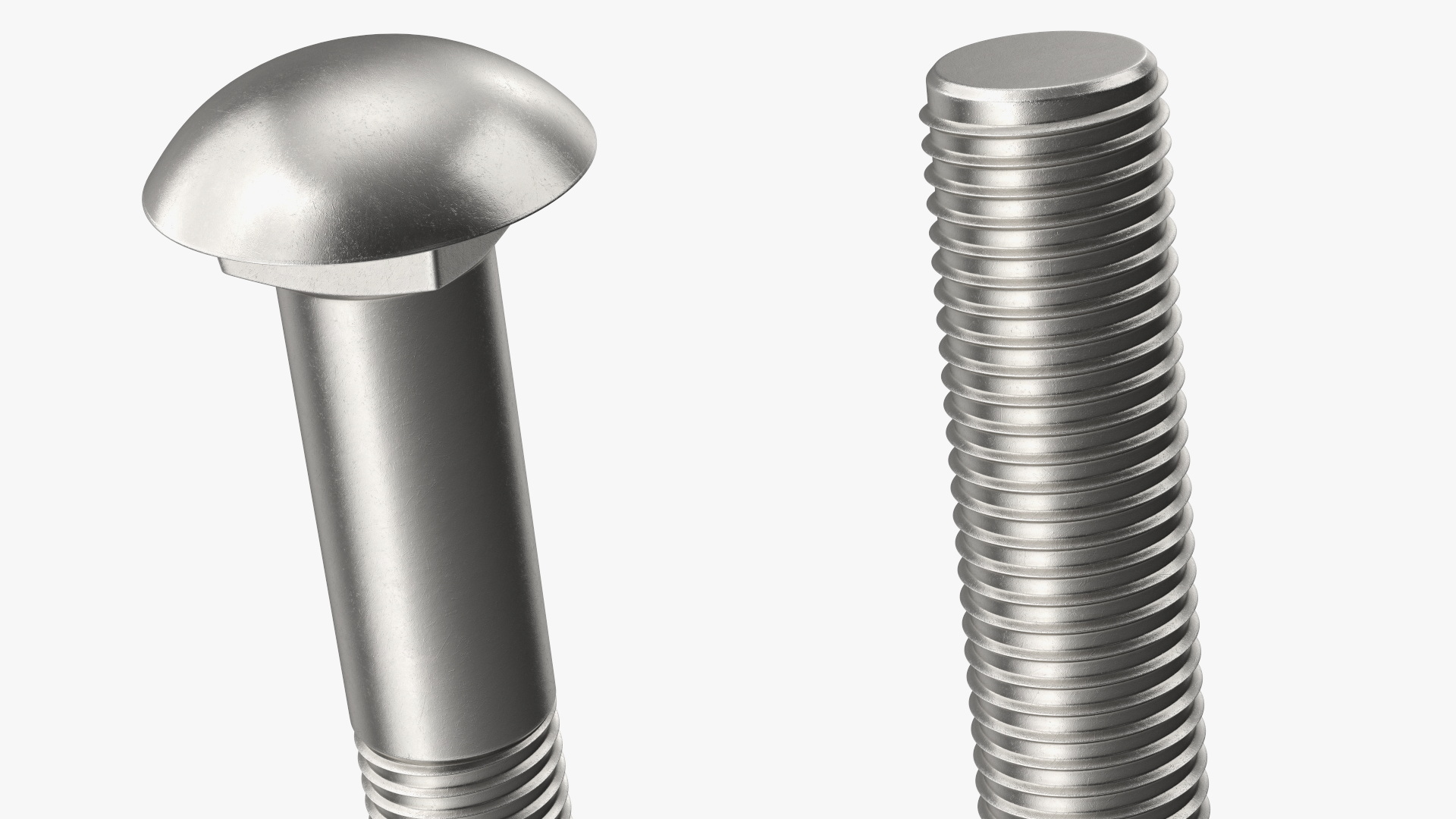 3D Carriage Bolt model