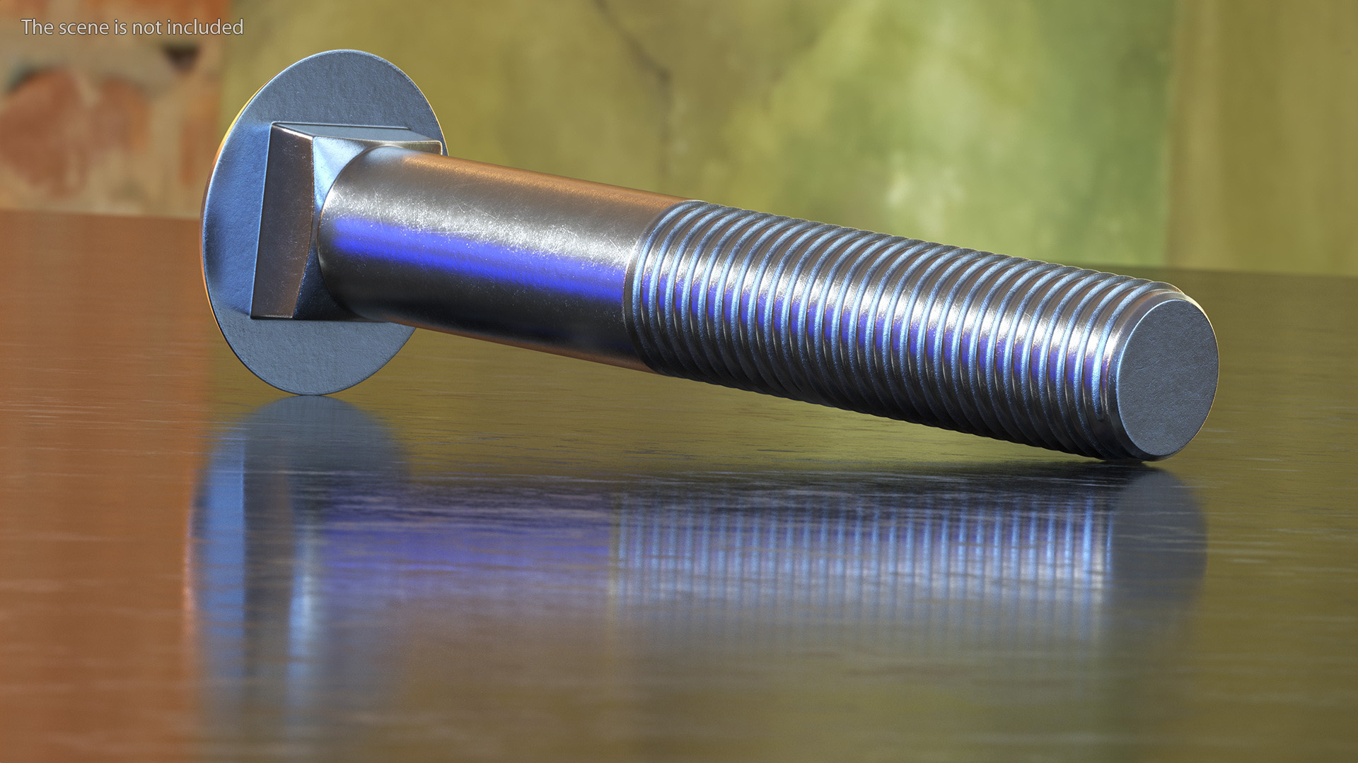 3D Carriage Bolt model