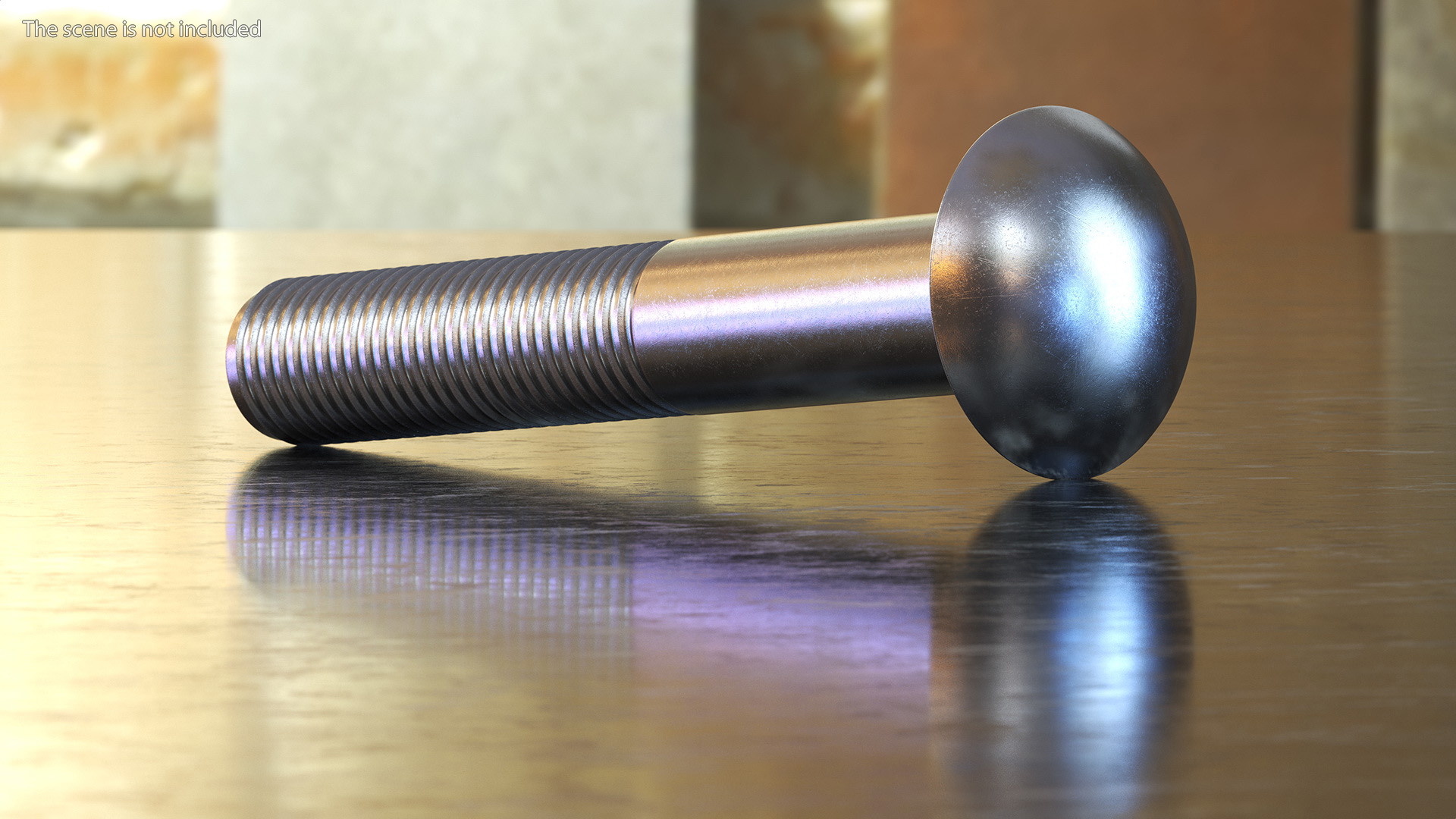 3D Carriage Bolt model