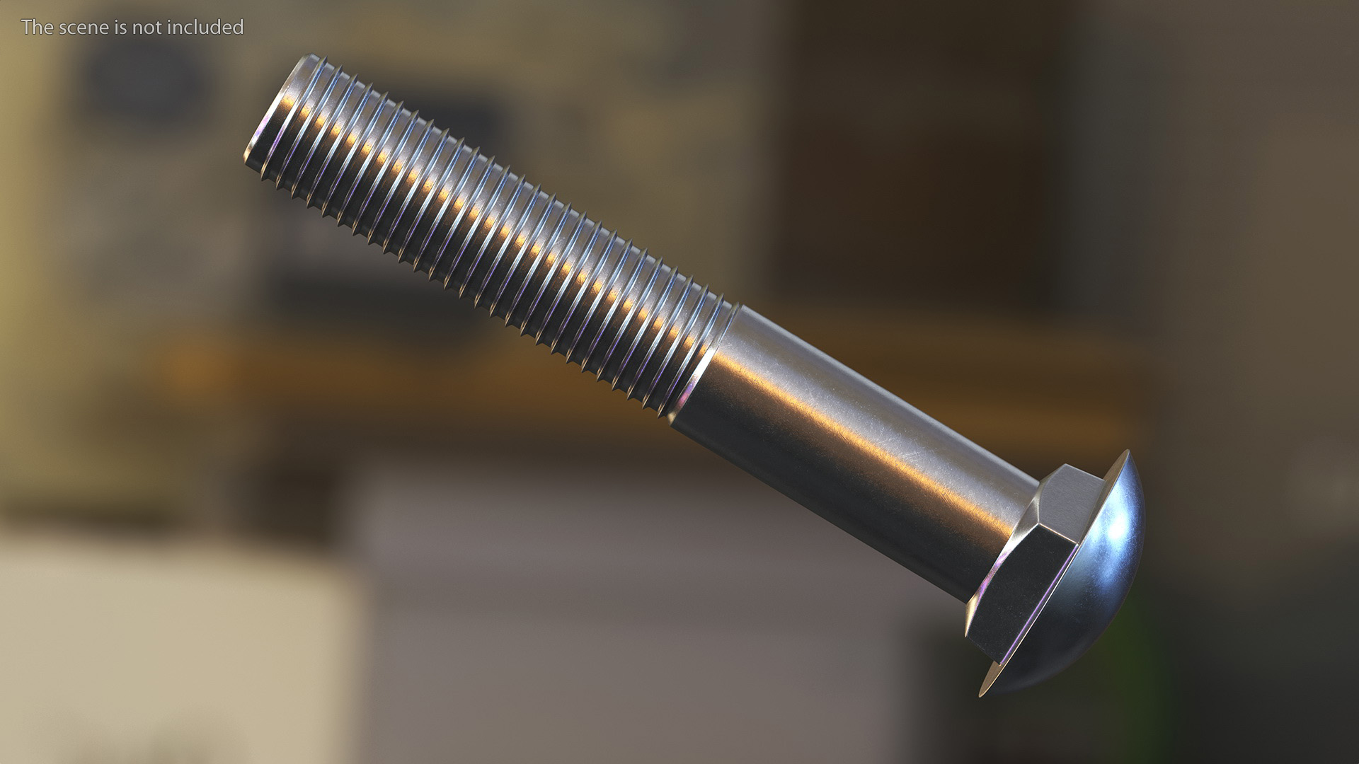 3D Carriage Bolt model