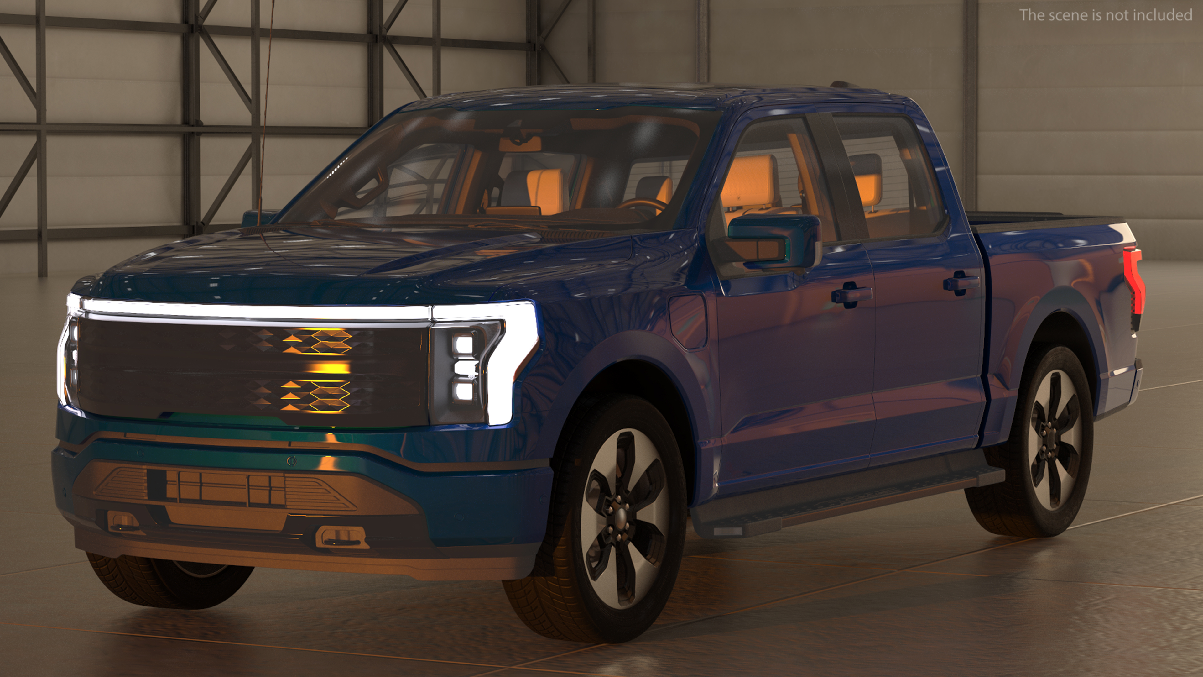 Electric Pickup Truck Light 3D