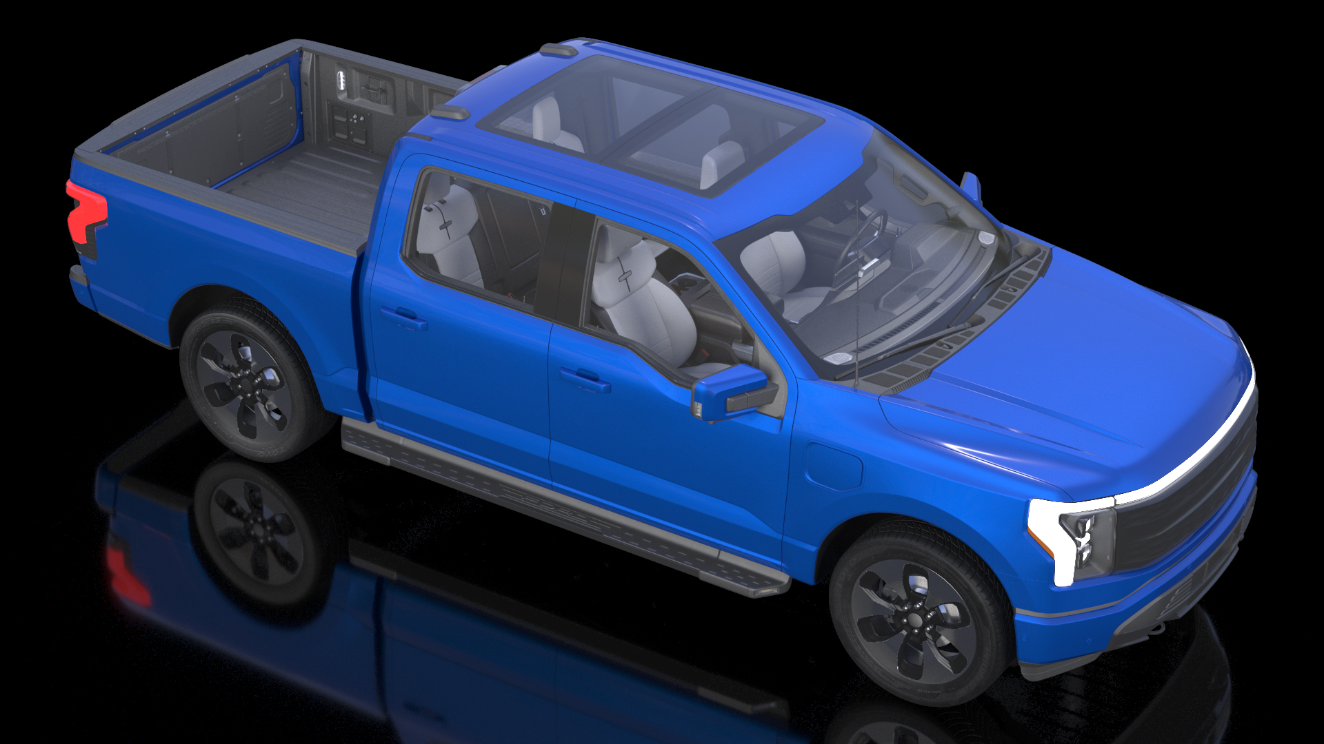 Electric Pickup Truck Light 3D