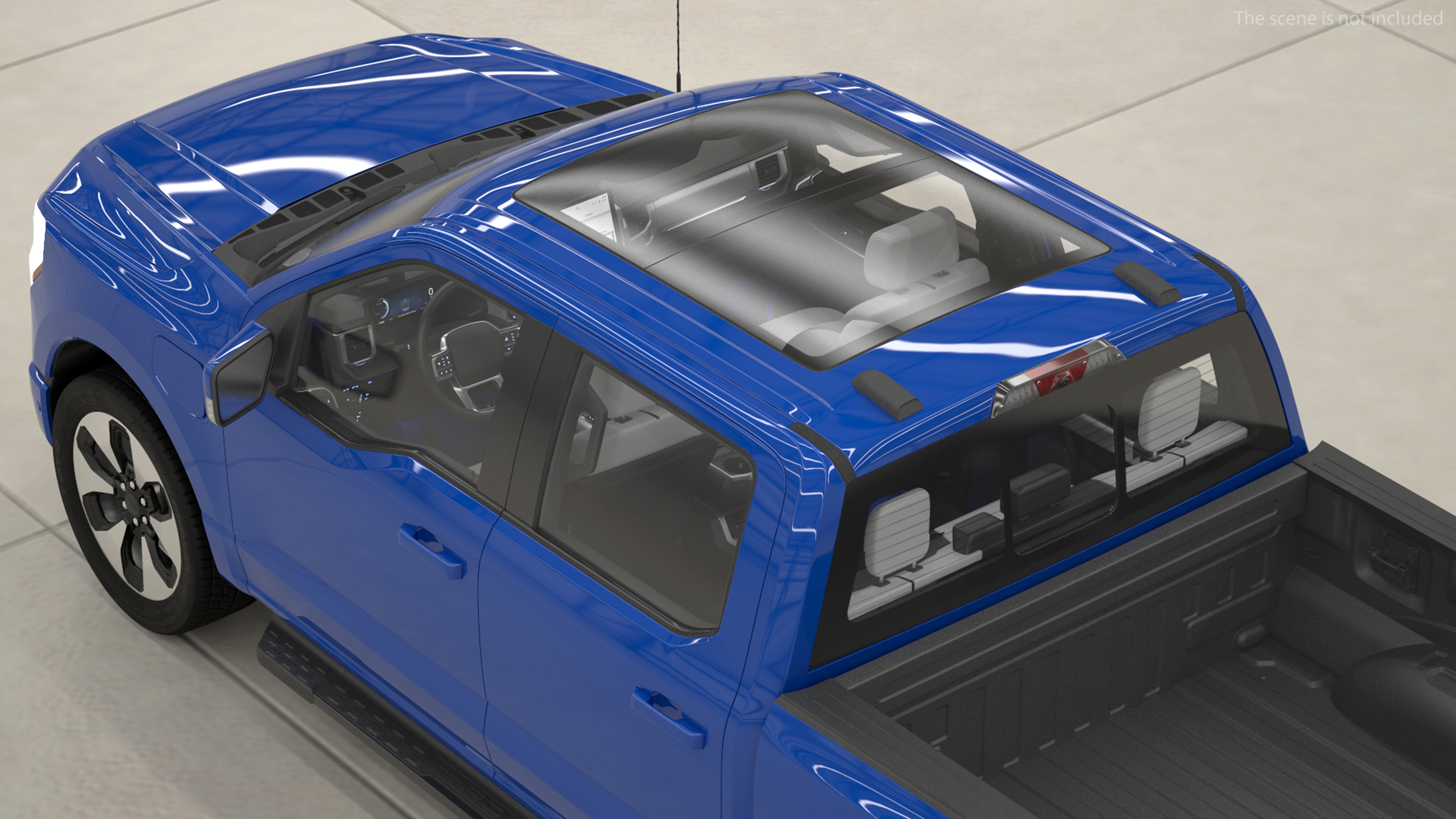 Electric Pickup Truck Light 3D